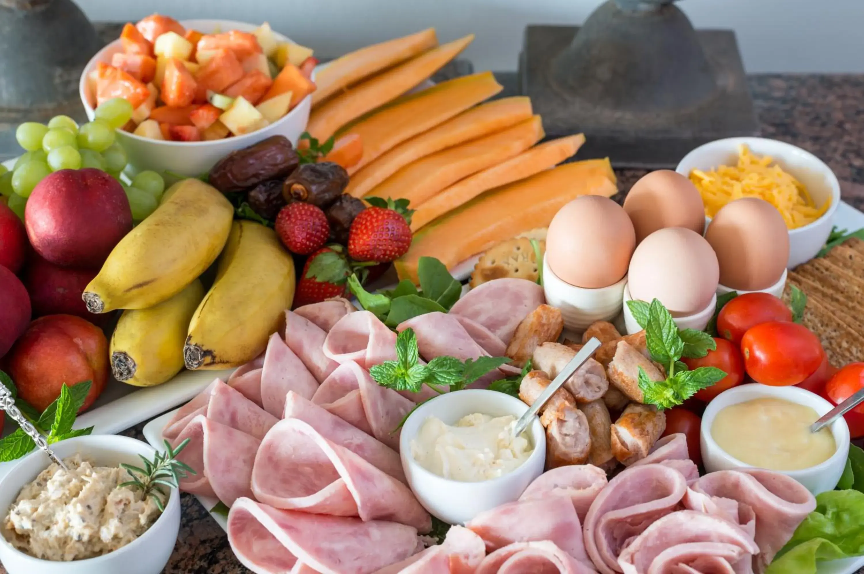 Buffet breakfast in River Place Manor Buffet breakfast in River Place Manor