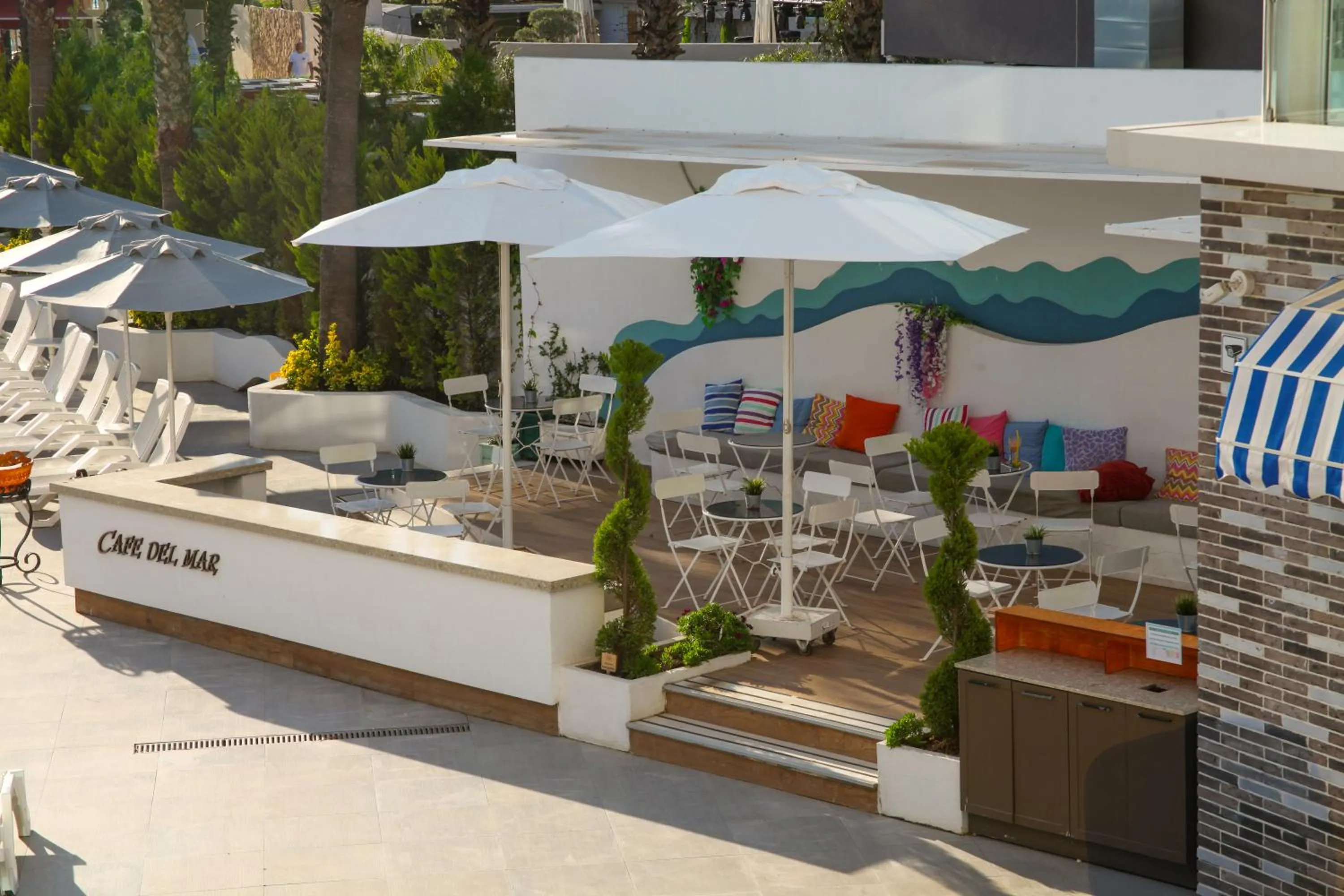 Seating area in Catamaran Quality Times