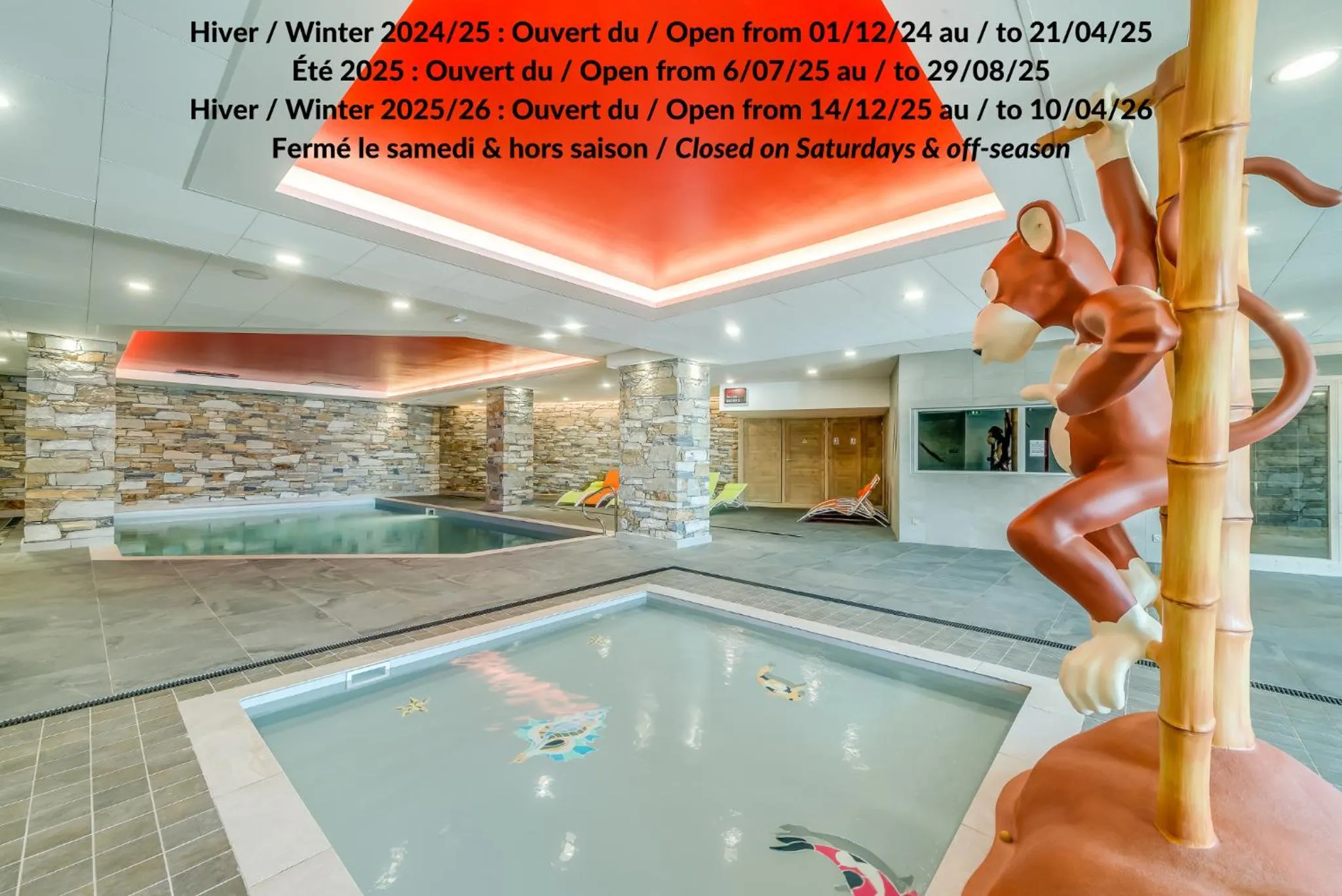 Swimming pool in Residence Le Roc Noir by Alpapart