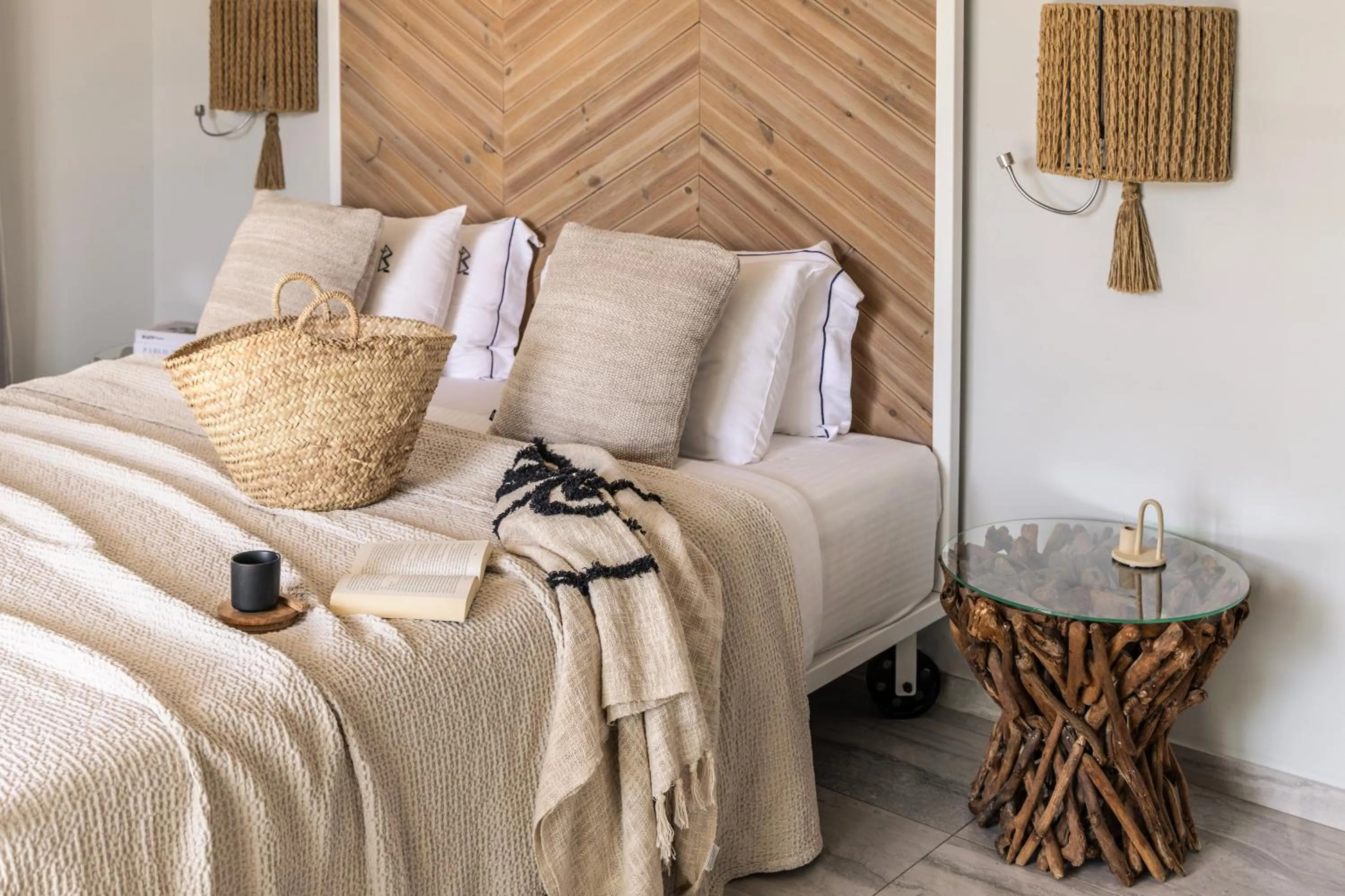 Bed in Blue Carpet Luxury Suites