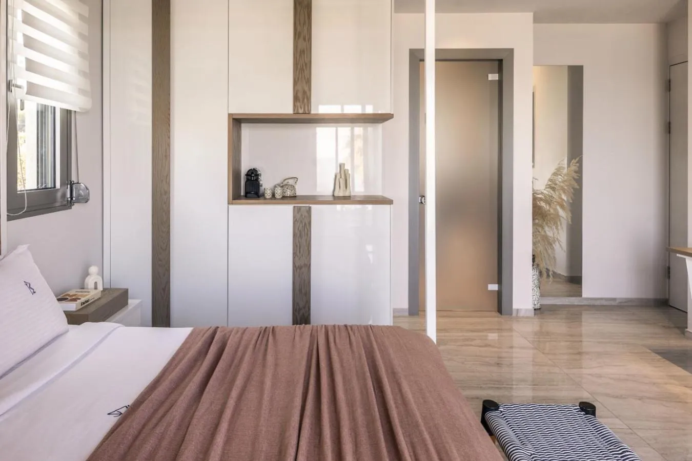 Bed in Blue Carpet Luxury Suites