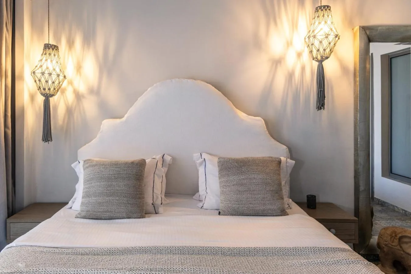 Bed in Blue Carpet Luxury Suites