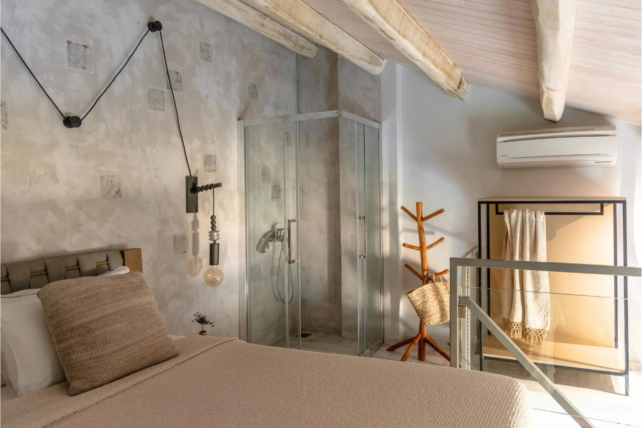 Bed in Blue Carpet Luxury Suites