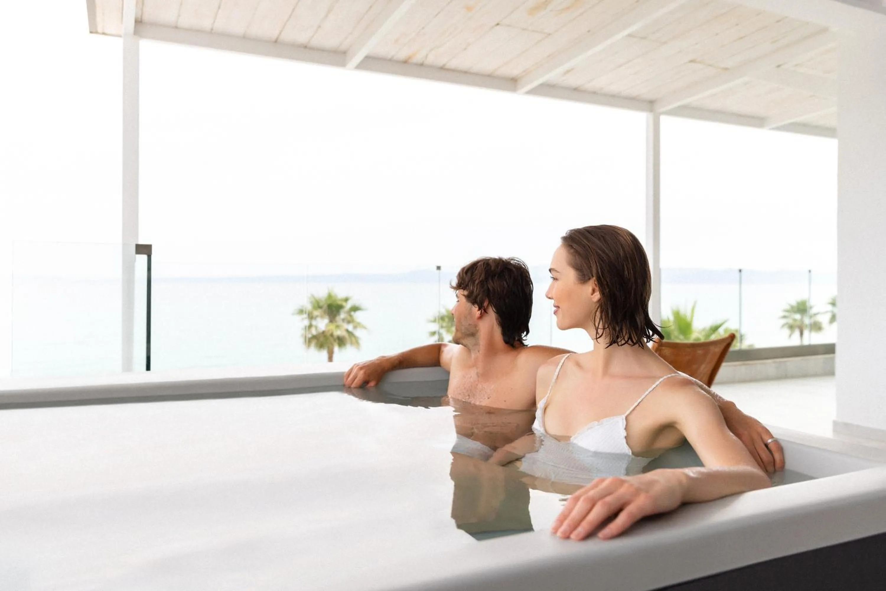 Bed in Blue Carpet Luxury Suites