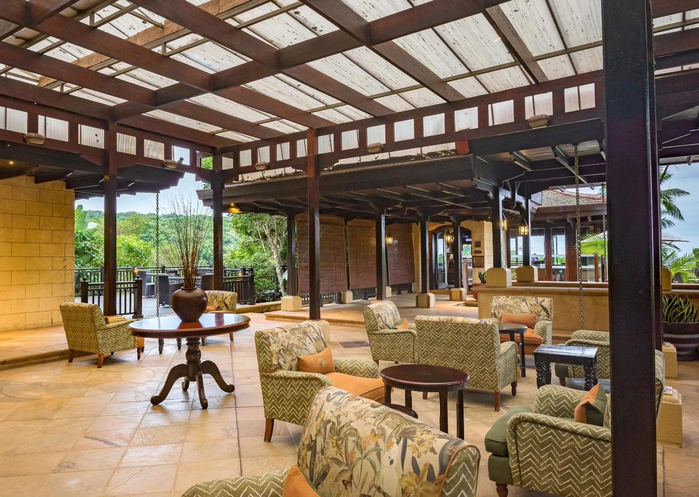 Patio in Zimbali Lodge by Dream Resorts