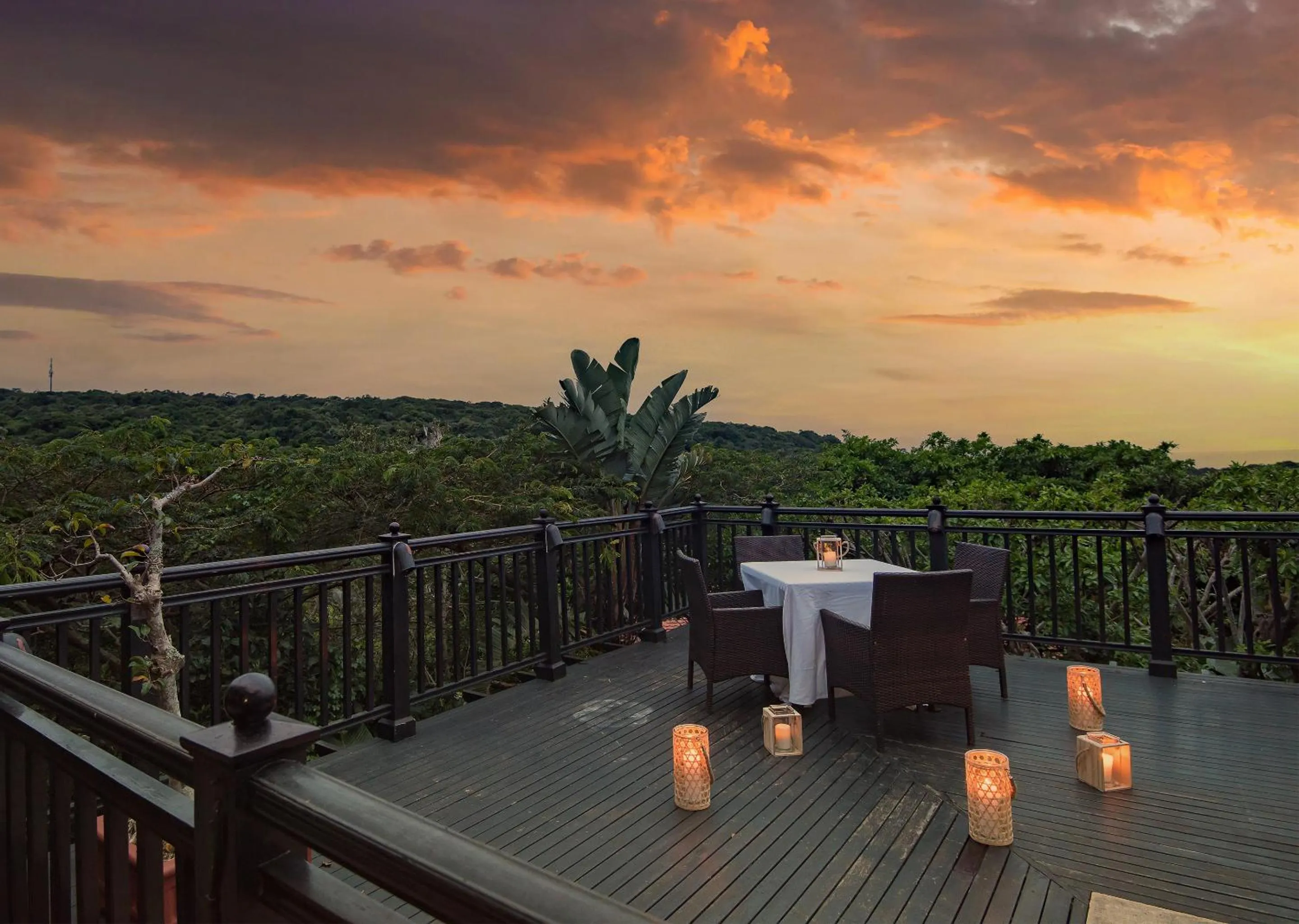 Patio in Zimbali Lodge by Dream Resorts