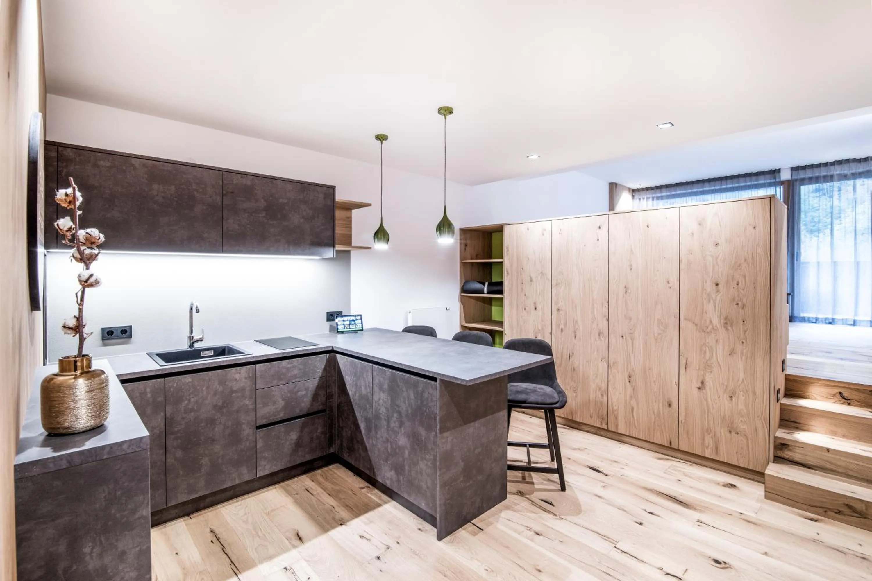 Kitchen or kitchenette in Sporthotel Zoll