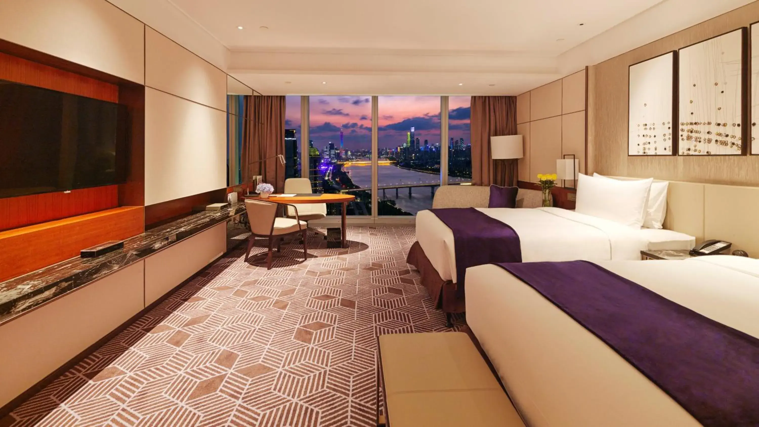 Premium Twin Room with Canton Tower View in InterContinental Guangzhou Exhibition Center by IHG Premium Twin Room with Canton Tower View in InterContinental Guangzhou Exhibition Center by IHG