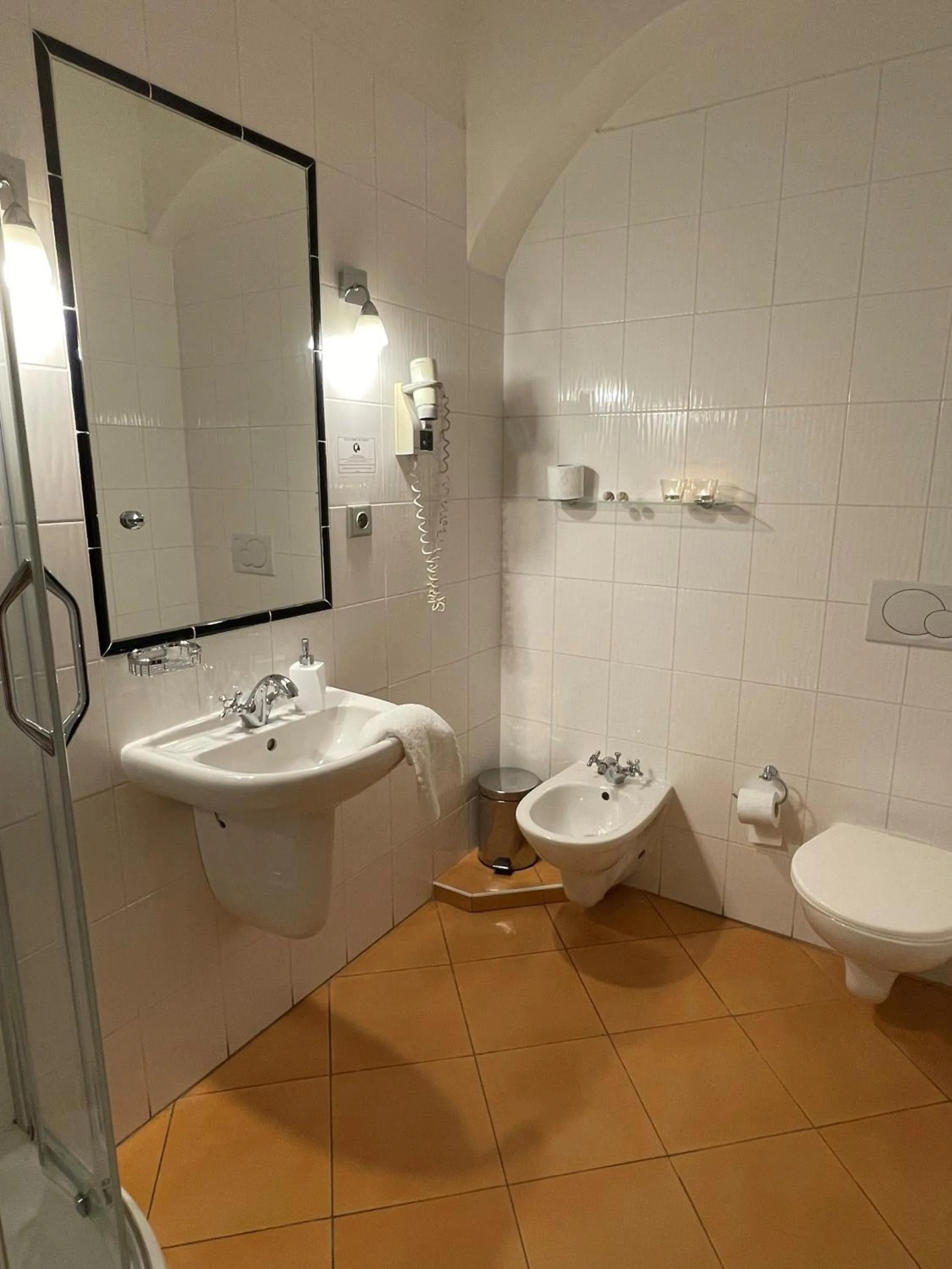 Bathroom in U Cervene zidle - Red Chair Hotel