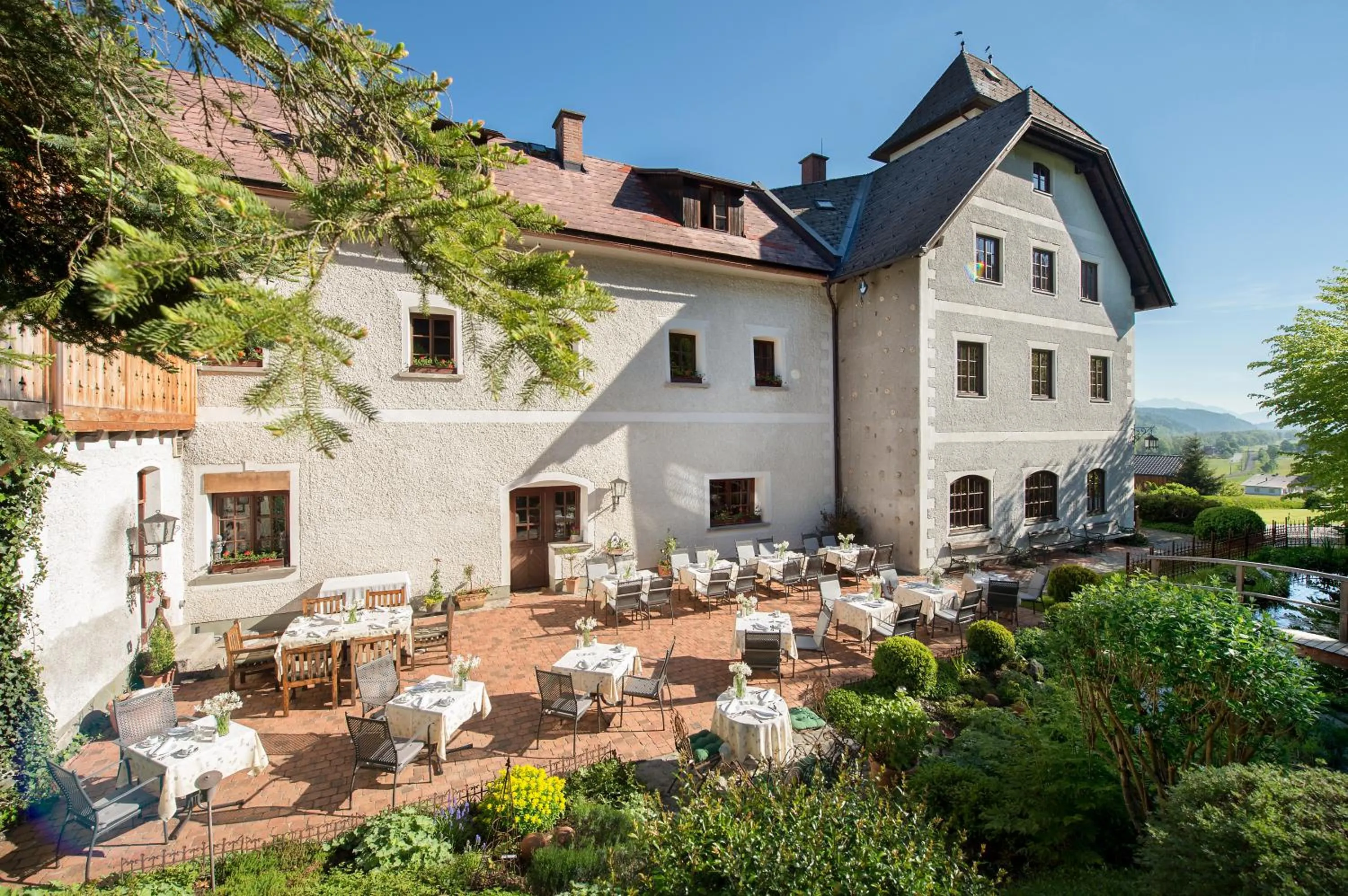 Balcony/Terrace in Aparthotel Schloss Thannegg