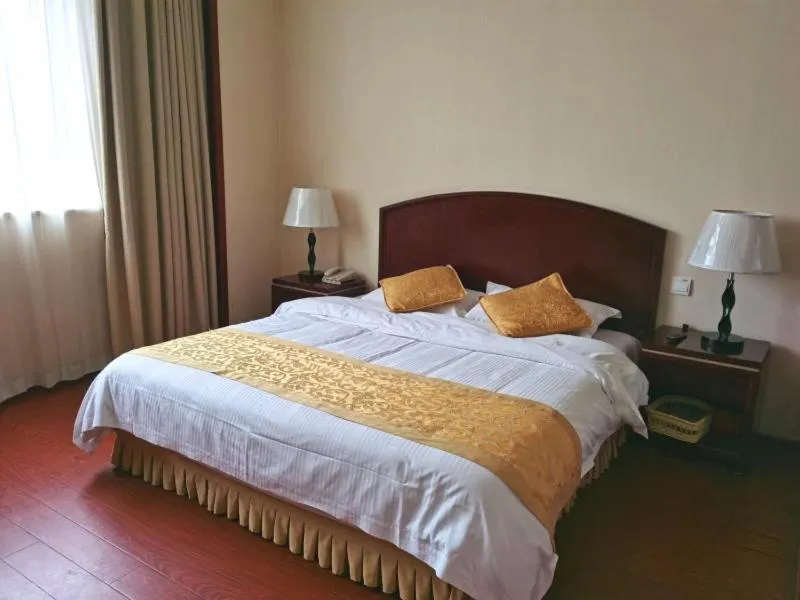 Bed in GreenTree Alliance Suzhou Wuzhong North Zhongshan Road Jinmanting Hotel