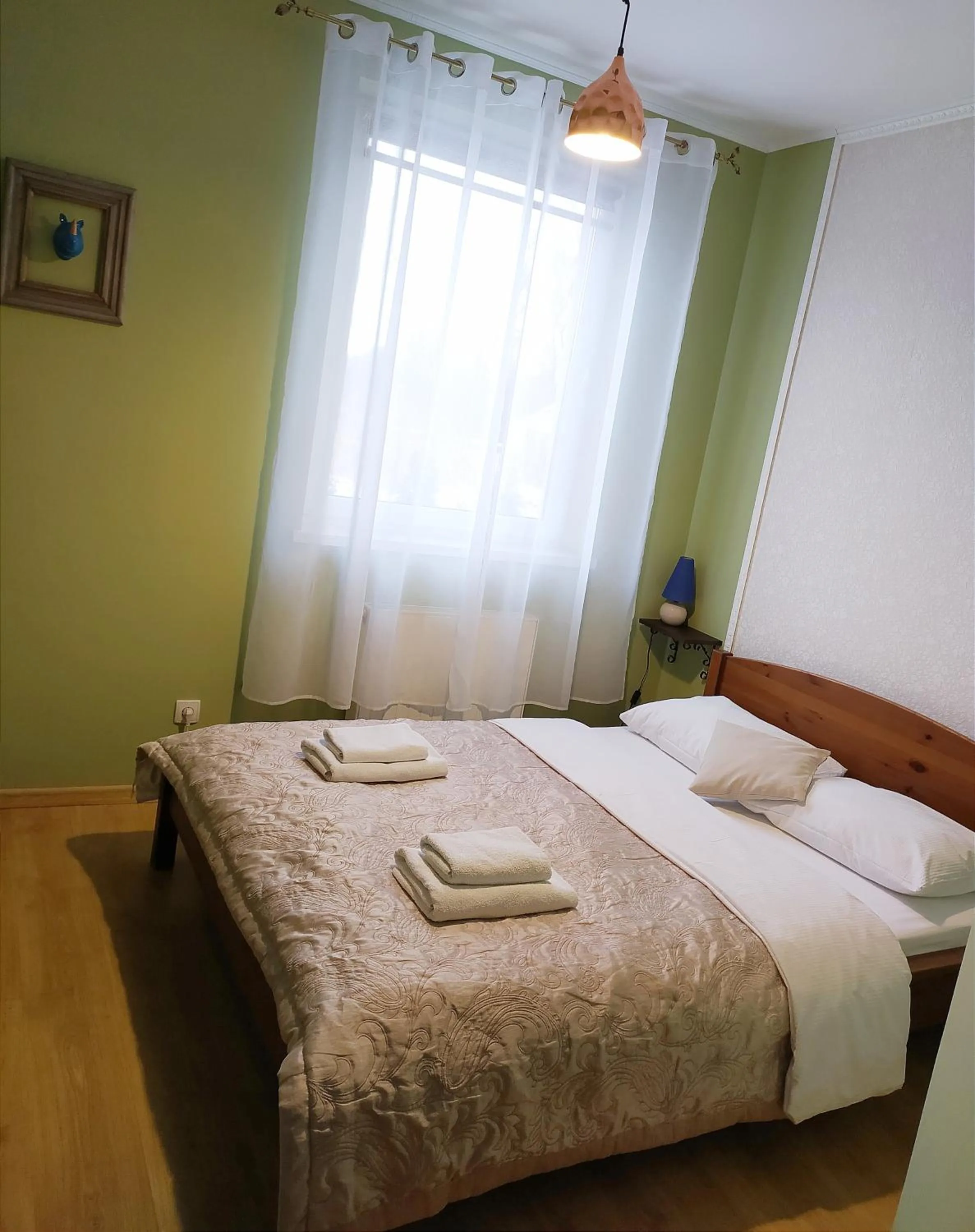 Bed in Pensjonat Hagi