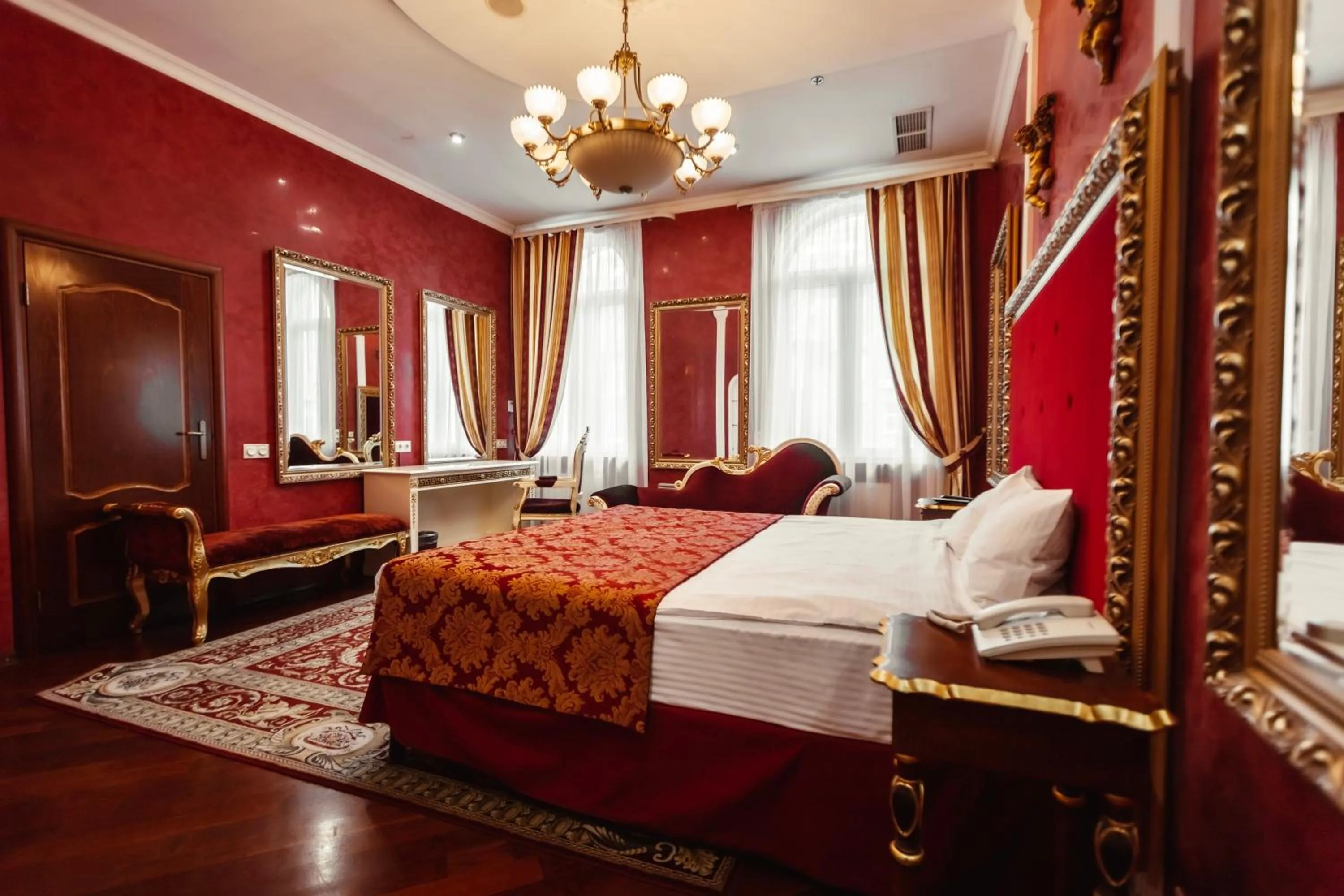 Bed in De Paris Hotel