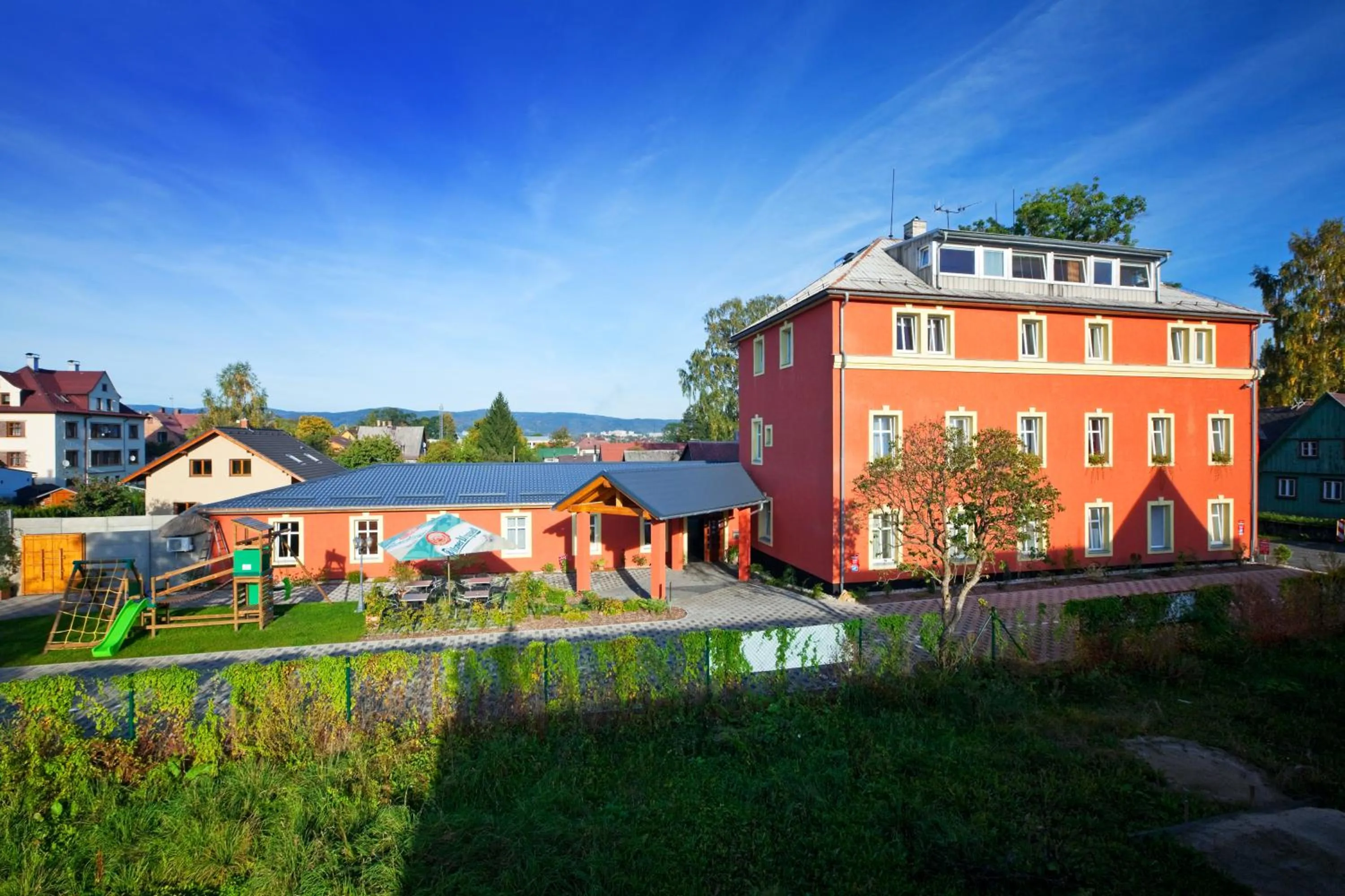 Facade/entrance in Pytloun Wellness Travel Hotel