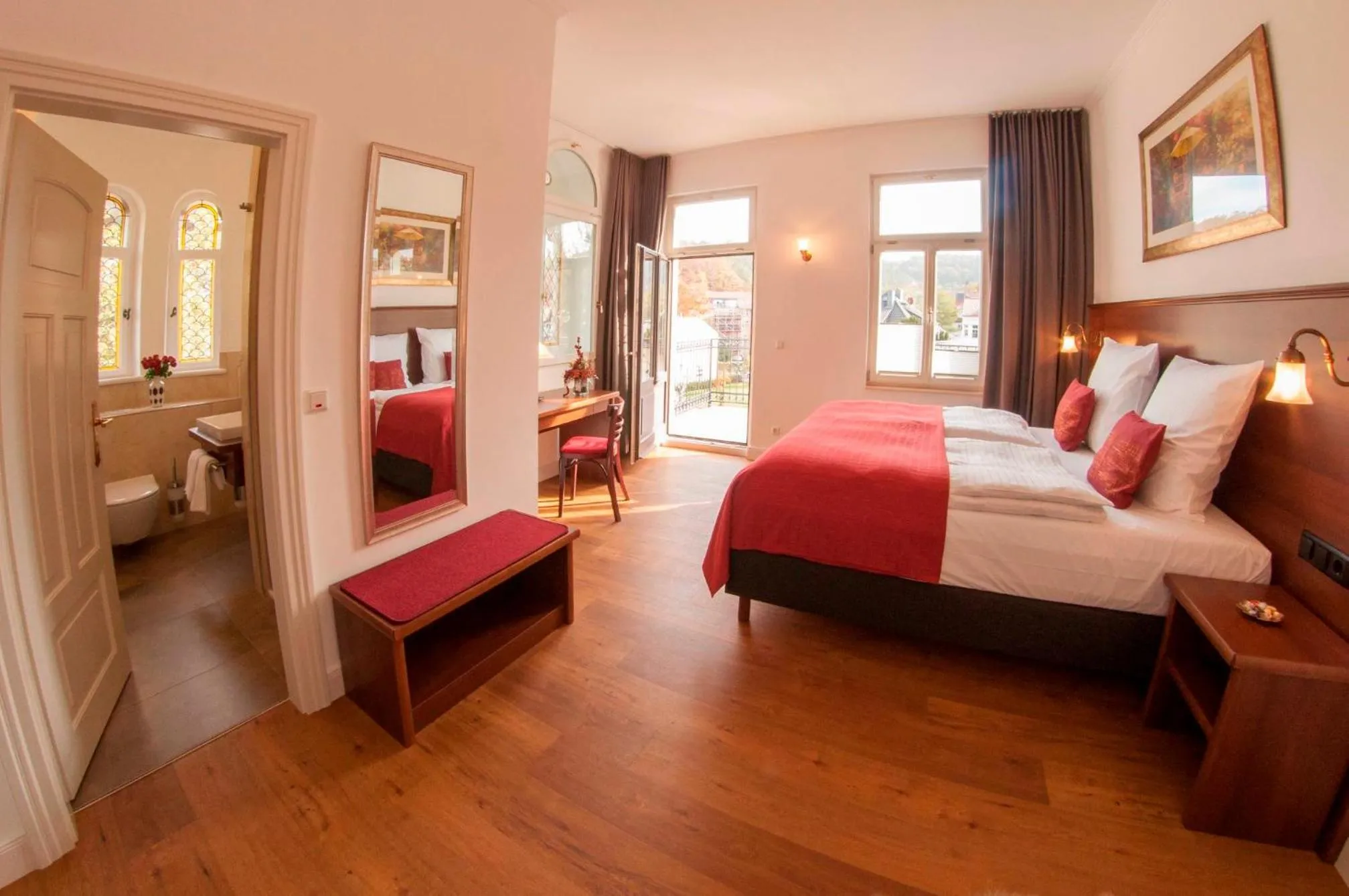 Bed in Pension VILLA KLEINE WARTBURG