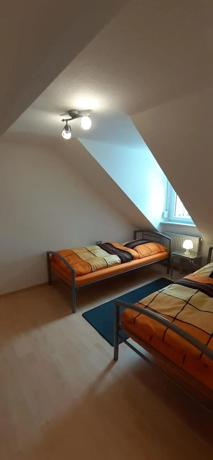 Bed in Ferienwohnung Viktoria