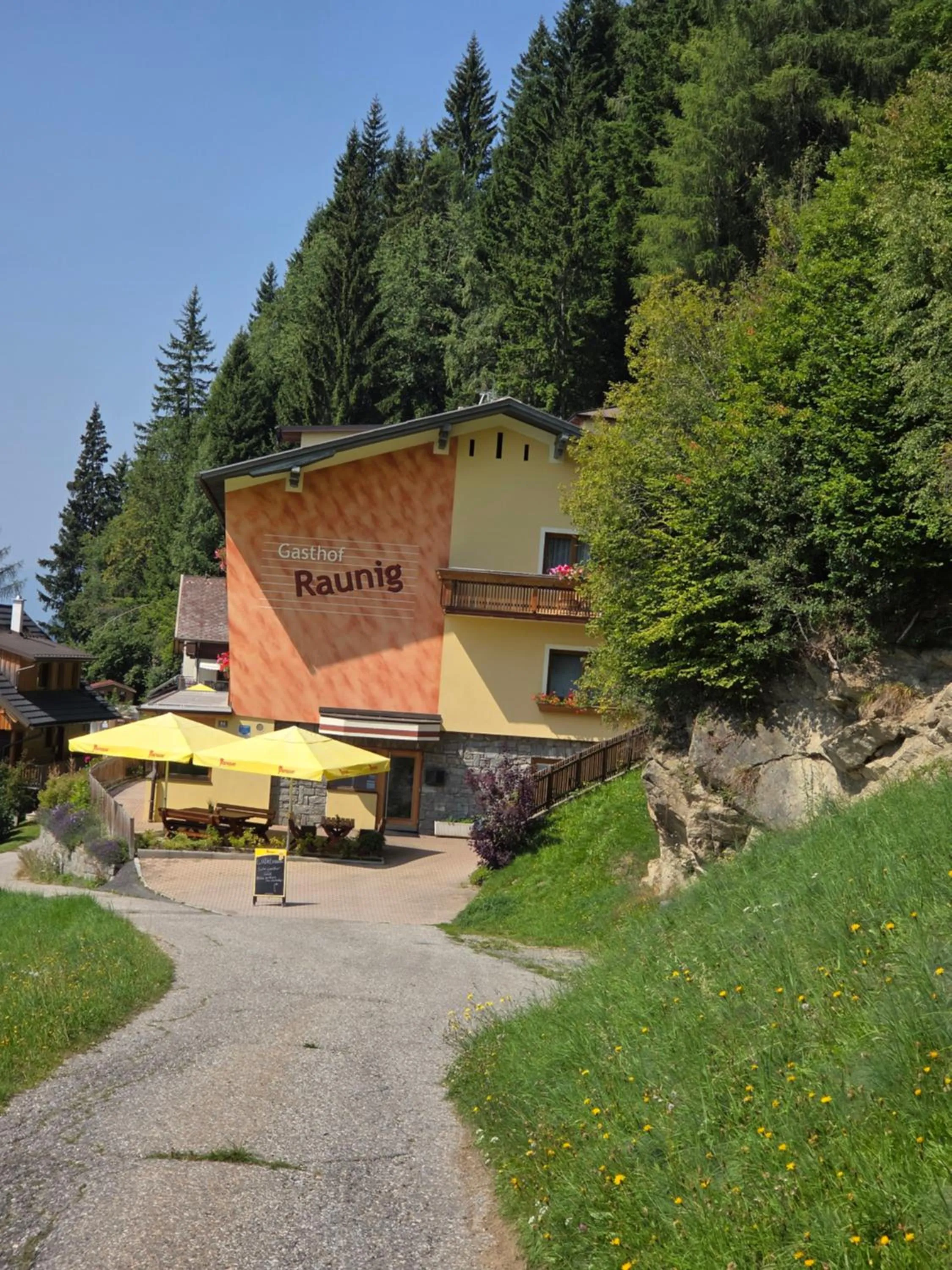 Property building in Hotel Restaurant Raunig