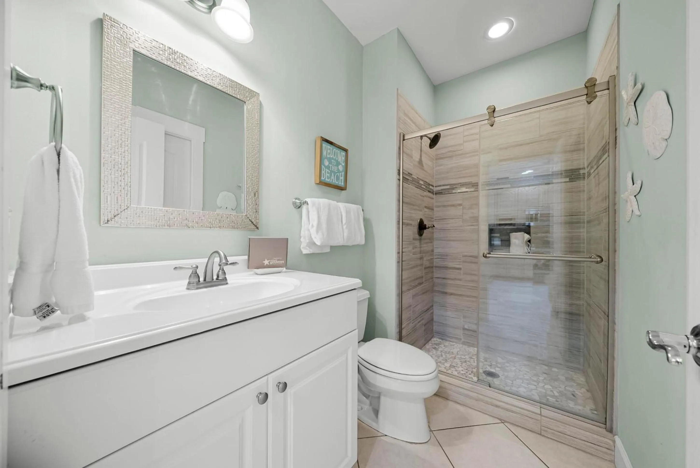 Shower in 30A Beach House - Sanibel