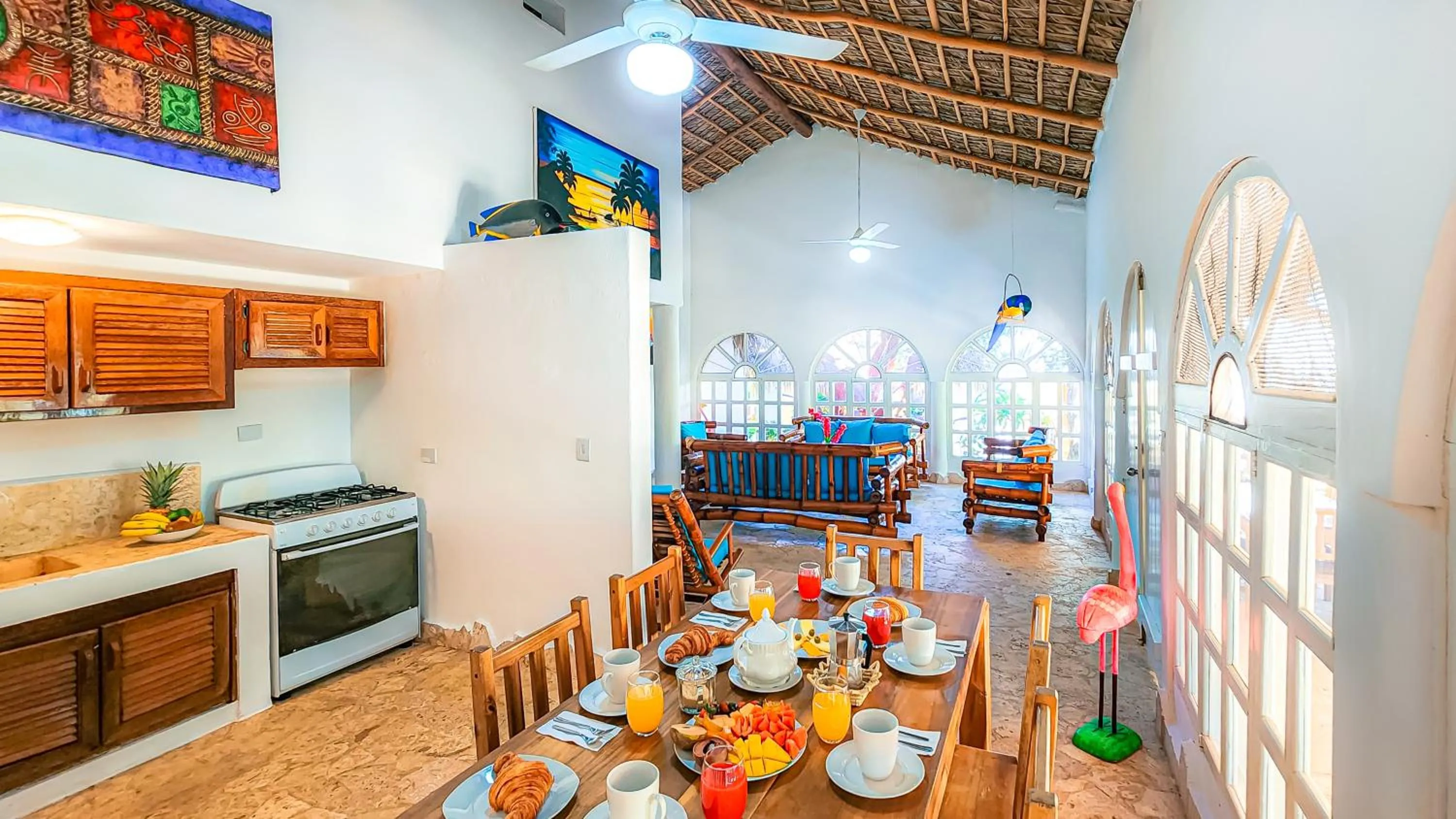 Dining area in Paradiso del Caribe