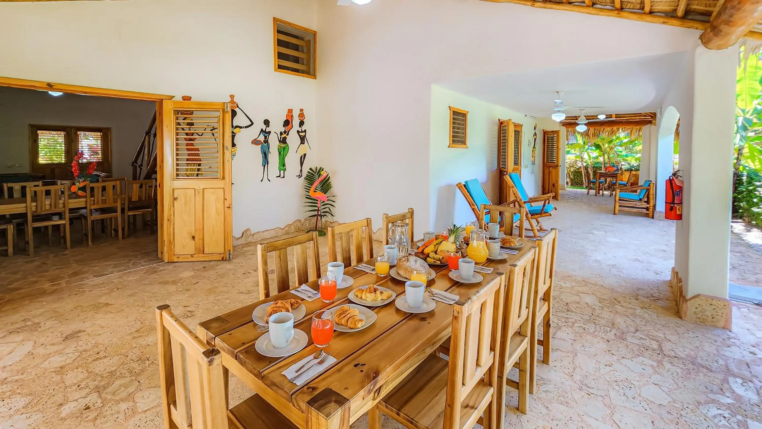 Dining area in Paradiso del Caribe