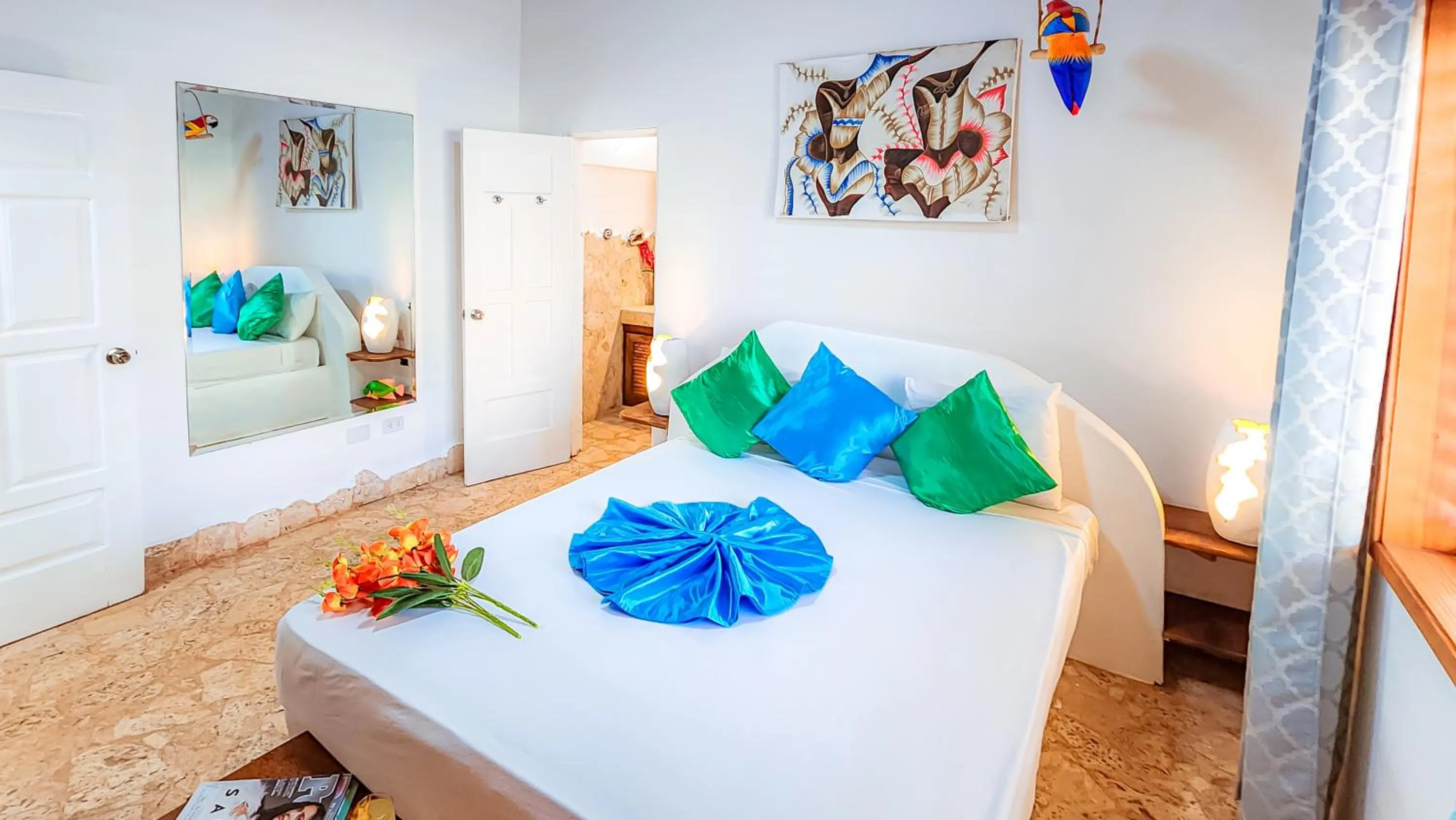 Photo of the whole room, Bed in Paradiso del Caribe