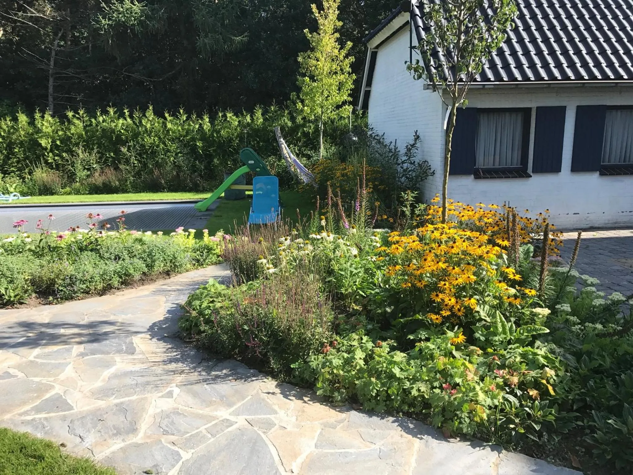 Garden view in Bed & Breakfast de Zandhoef