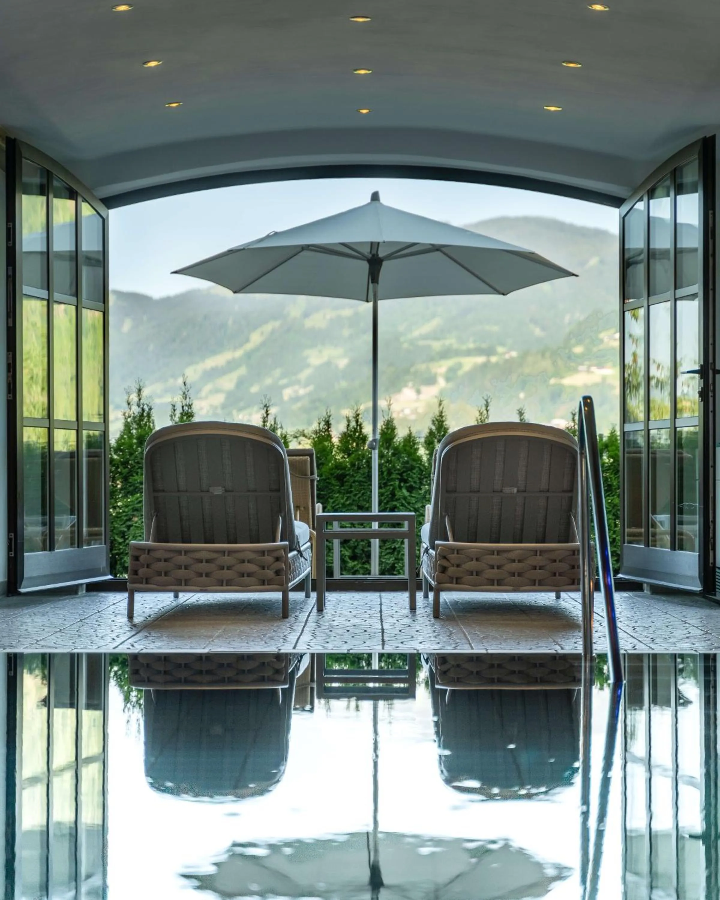 Swimming pool in Alpines Lifestyle Hotel Tannenhof