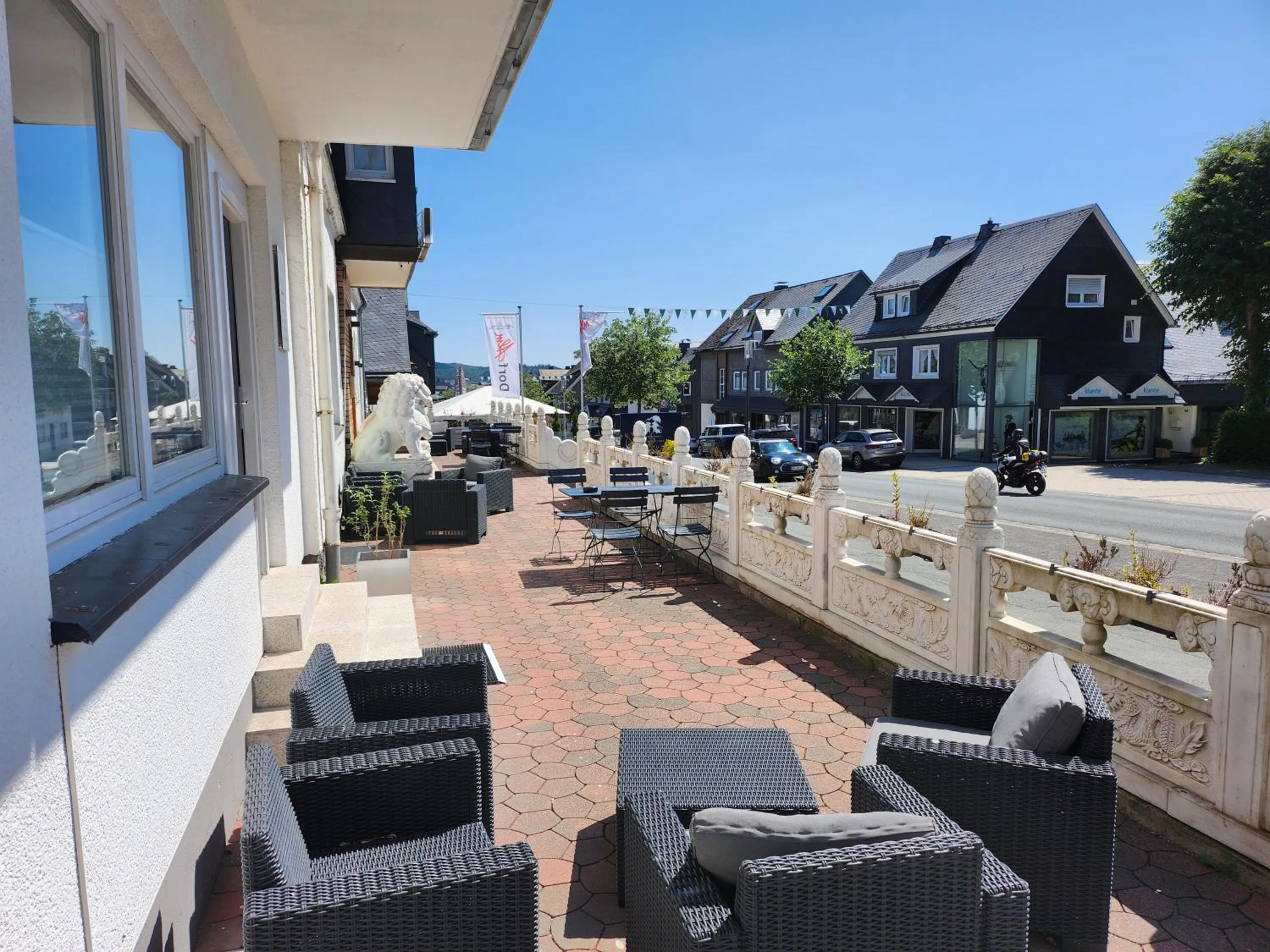Balcony/Terrace in Die zwei Löwen Ferienwohnungen