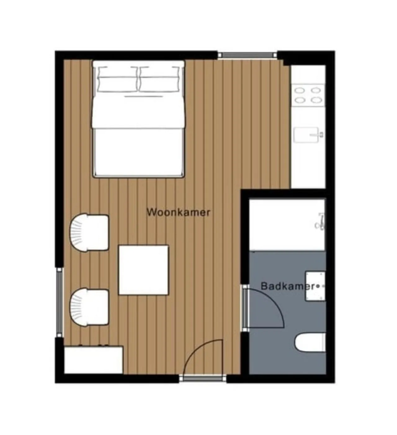 Floor plan in Die zwei Löwen Ferienwohnungen