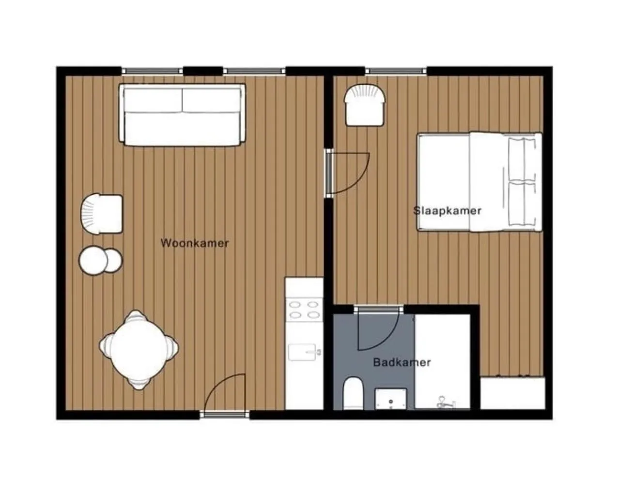 Floor plan in Die zwei Löwen Ferienwohnungen