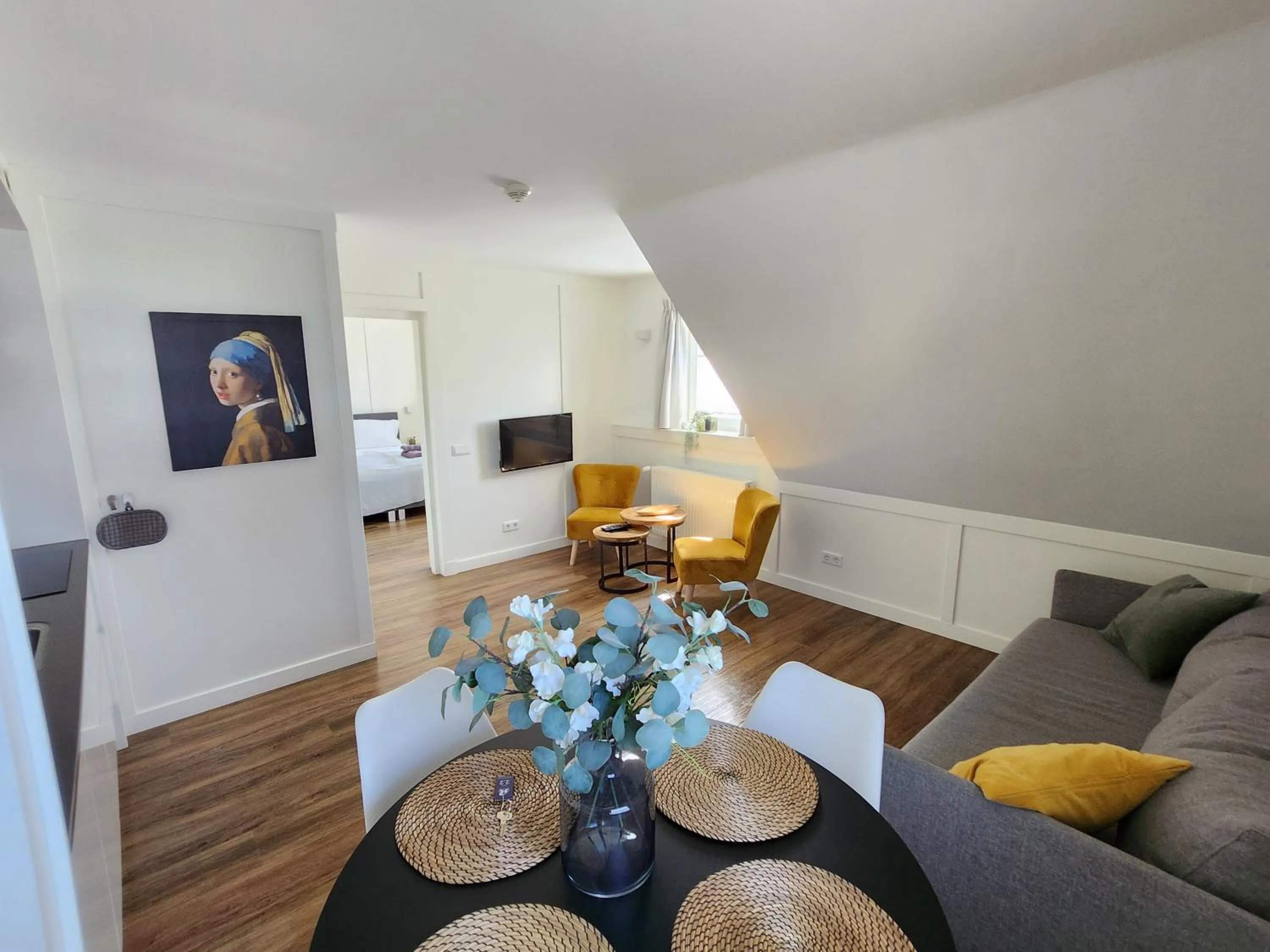 Living room in Die zwei Löwen Ferienwohnungen