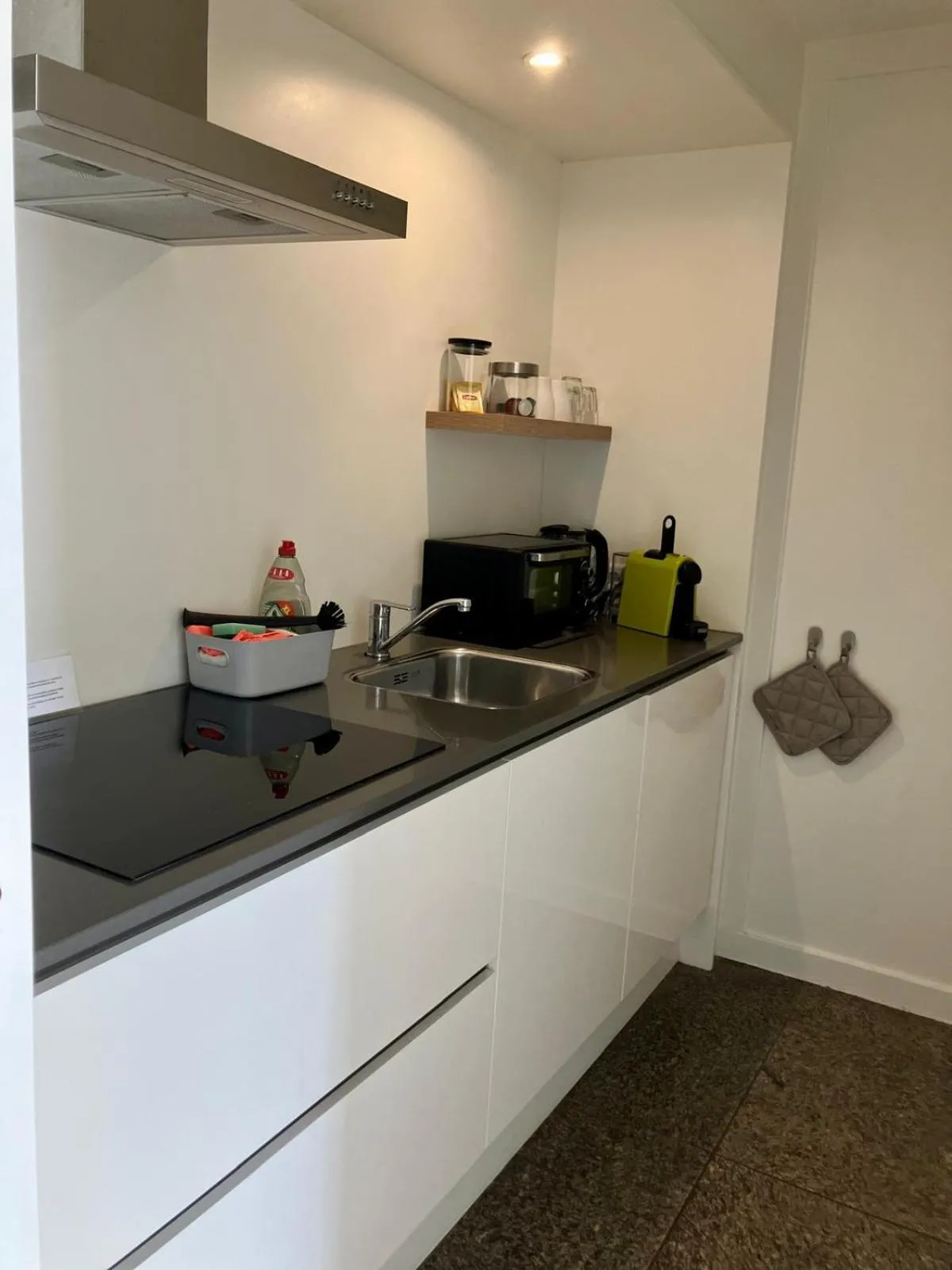 Kitchen or kitchenette in Die zwei Löwen Ferienwohnungen