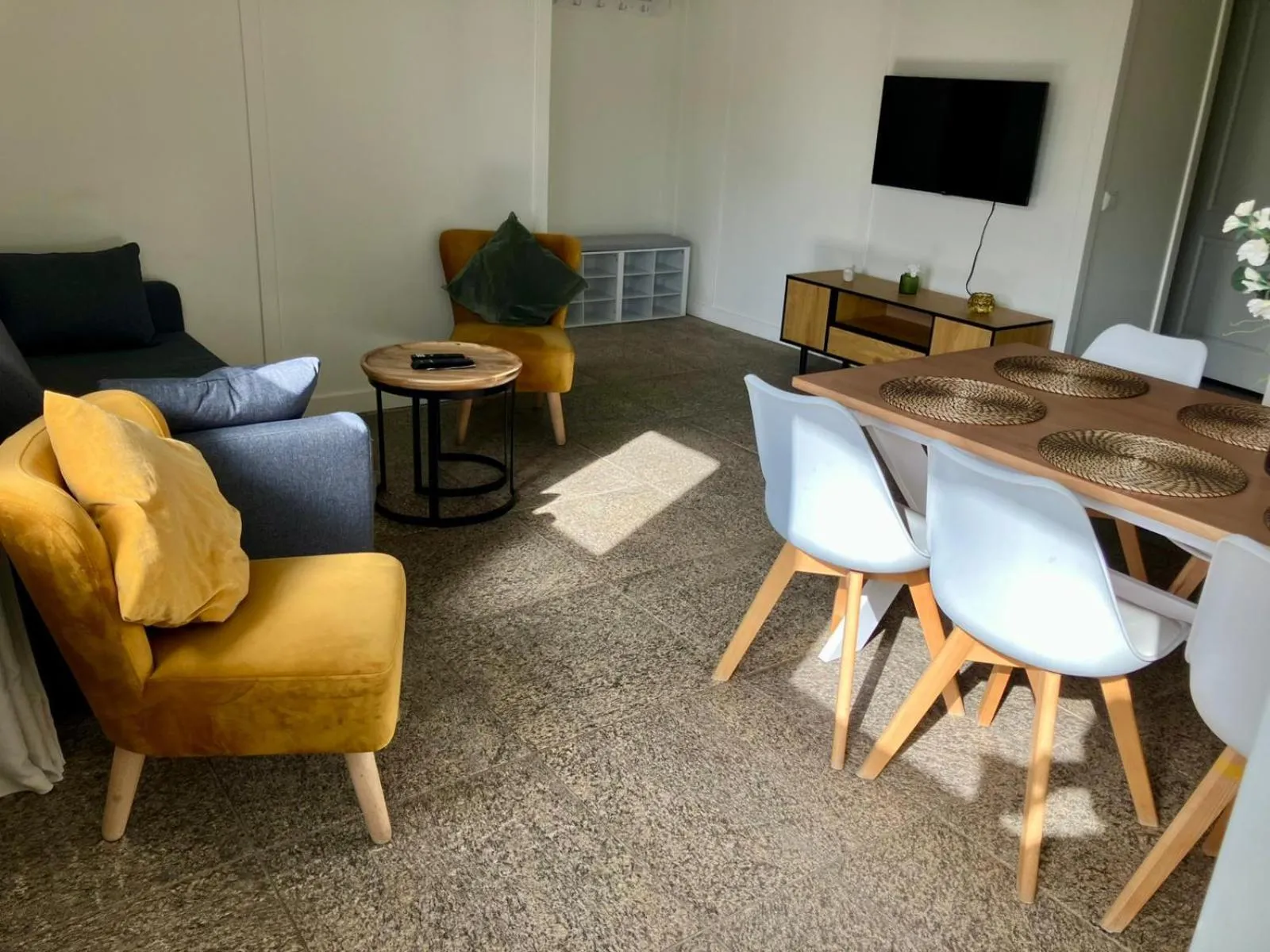 Seating area in Die zwei Löwen Ferienwohnungen