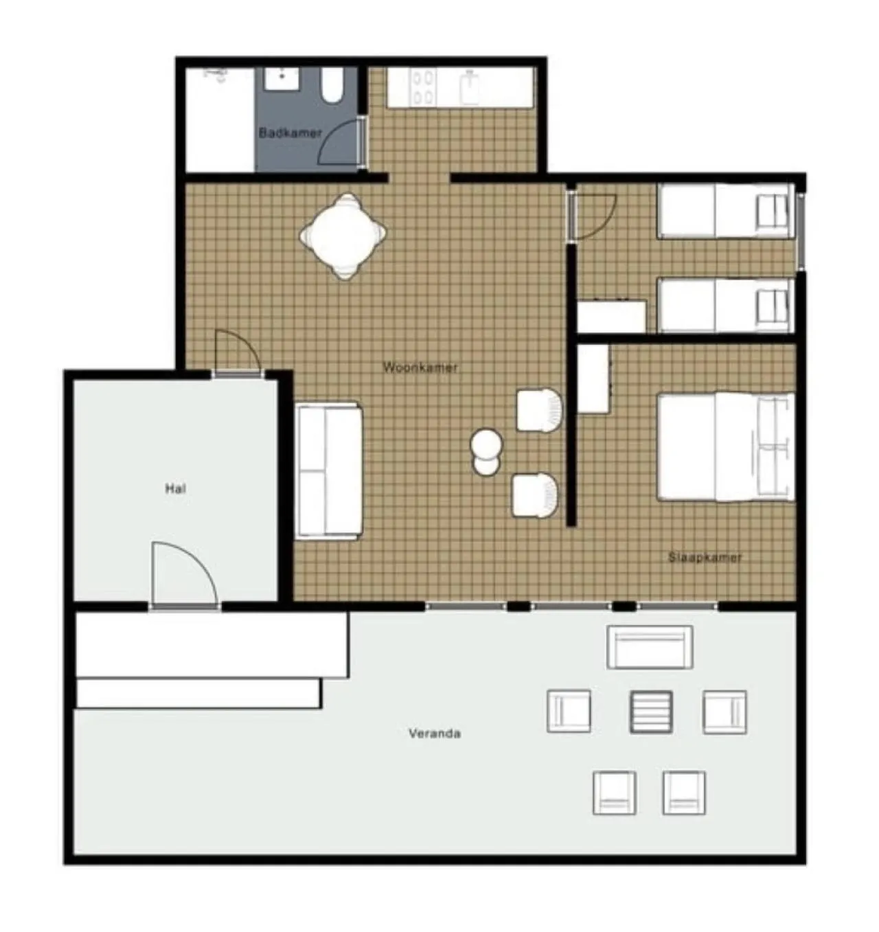 Floor plan in Die zwei Löwen Ferienwohnungen