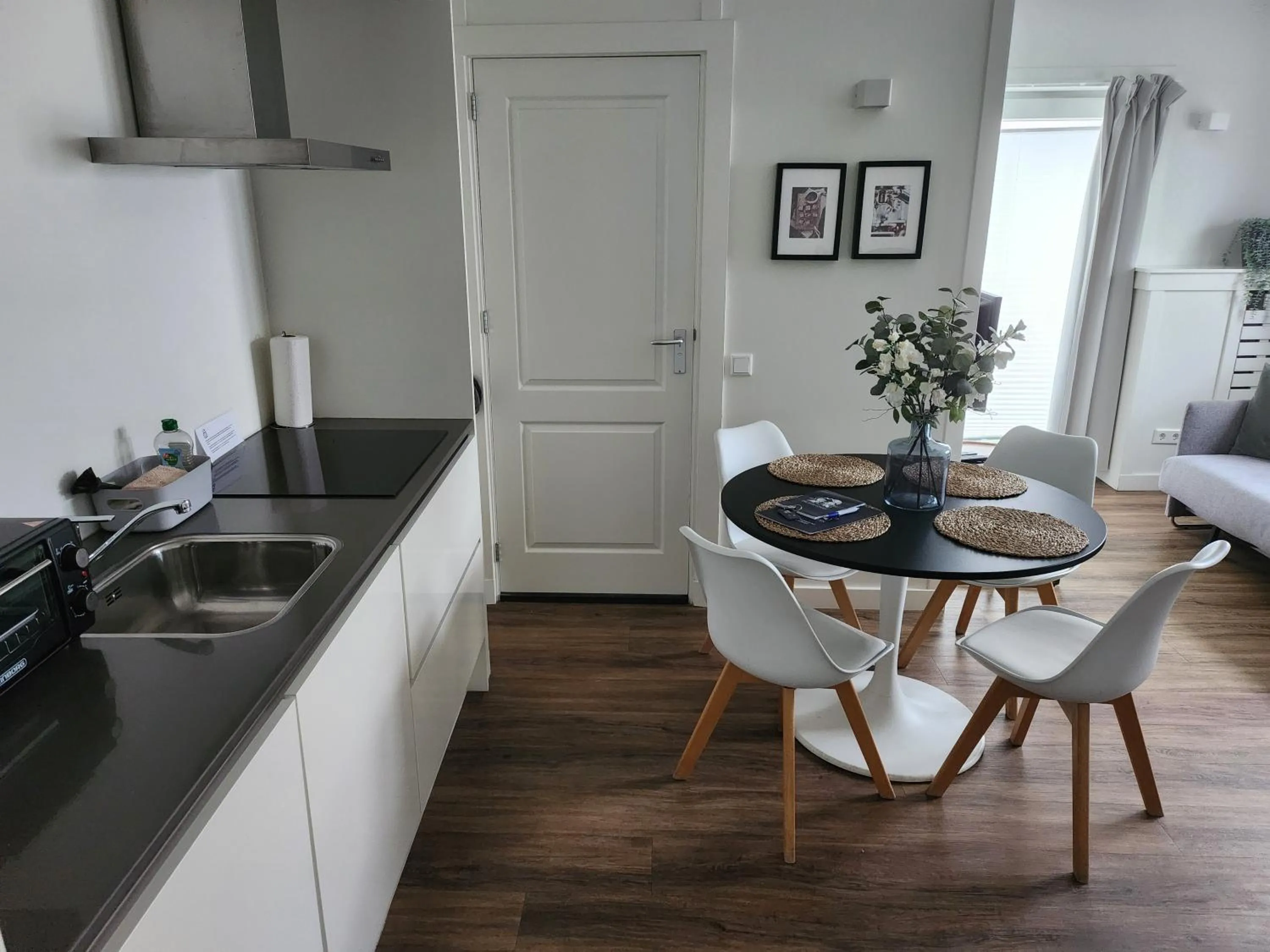 Kitchen or kitchenette in Die zwei Löwen Ferienwohnungen