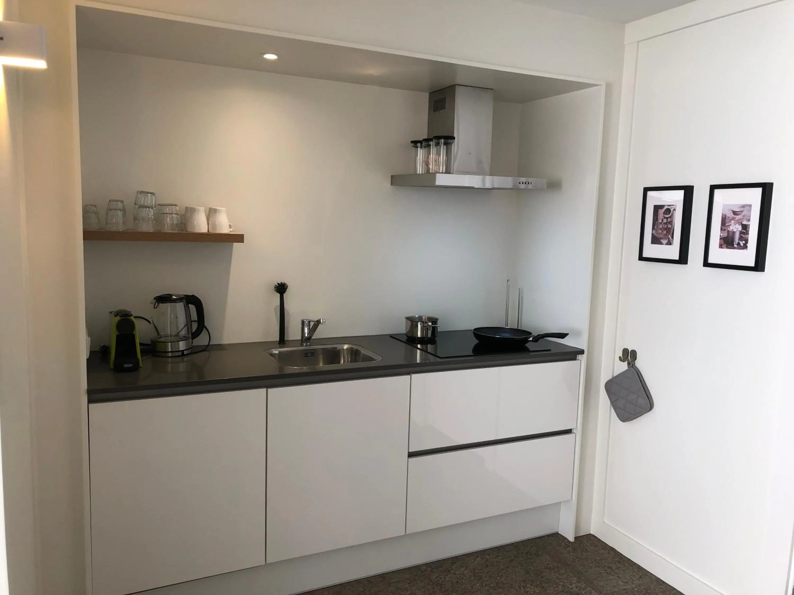 kitchen in Die zwei Löwen Ferienwohnungen