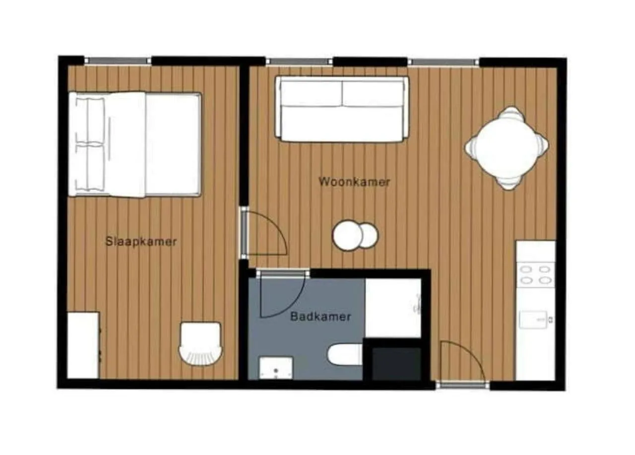 Floor plan in Die zwei Löwen Ferienwohnungen