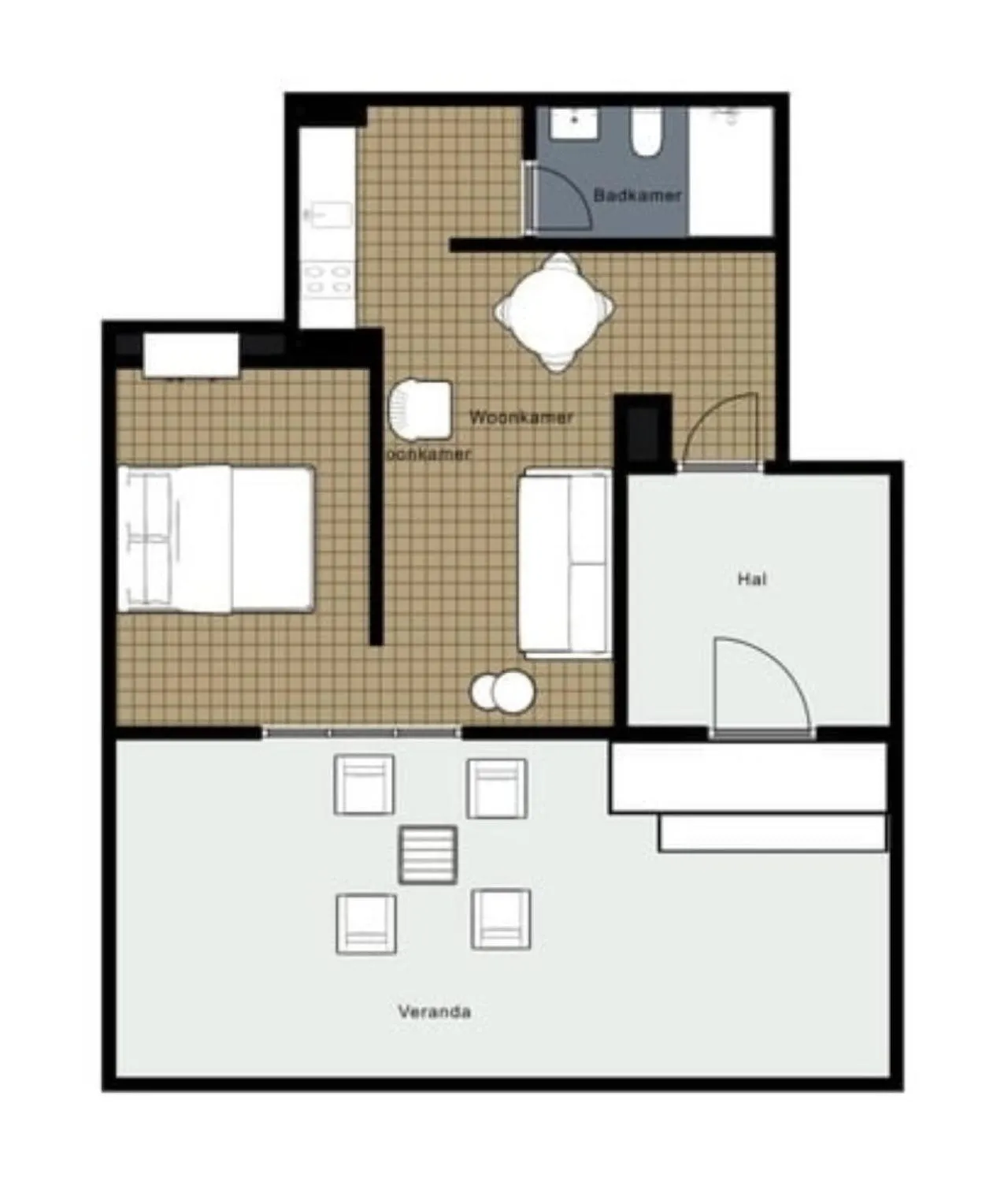 Floor plan in Die zwei Löwen Ferienwohnungen