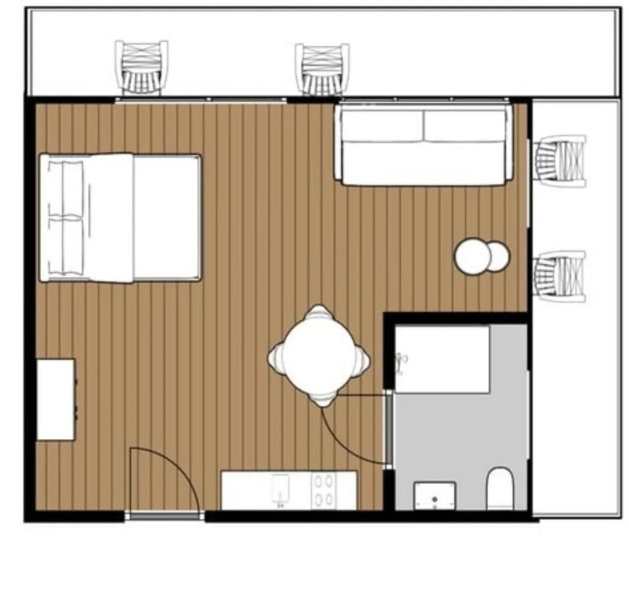 Floor plan in Die zwei Löwen Ferienwohnungen