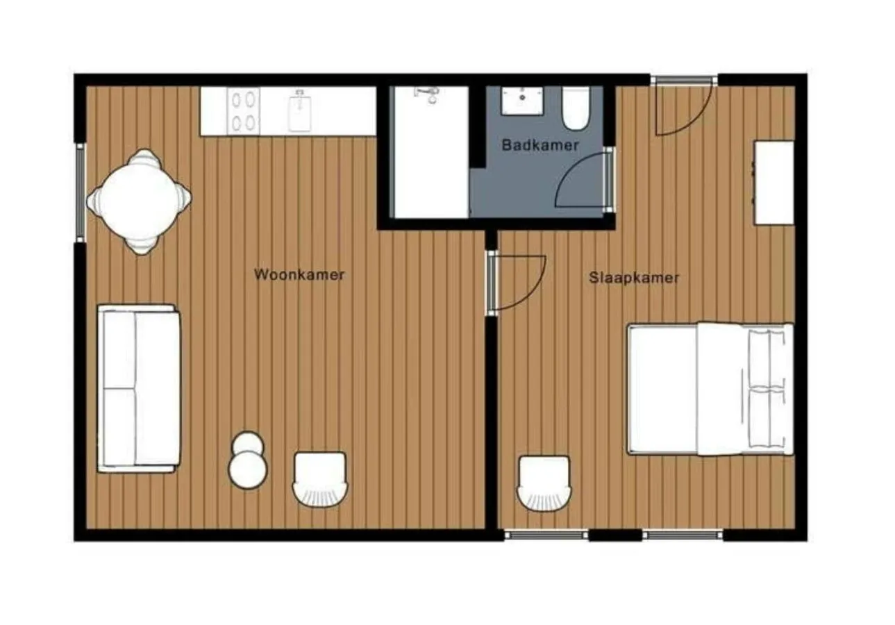Floor plan in Die zwei Löwen Ferienwohnungen