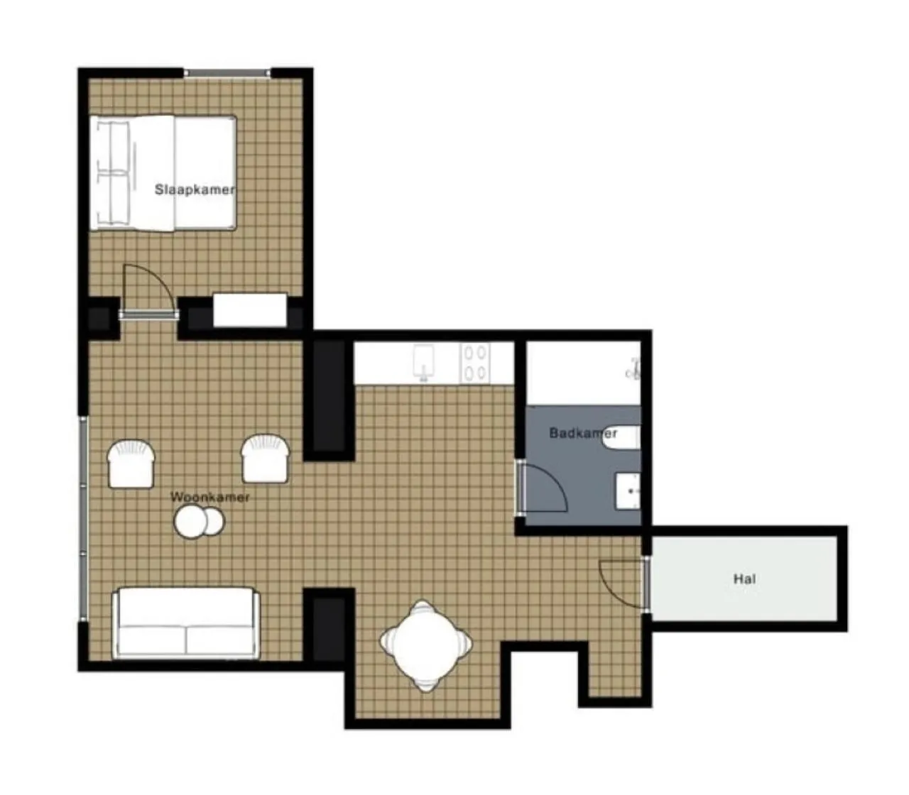 Floor plan in Die zwei Löwen Ferienwohnungen