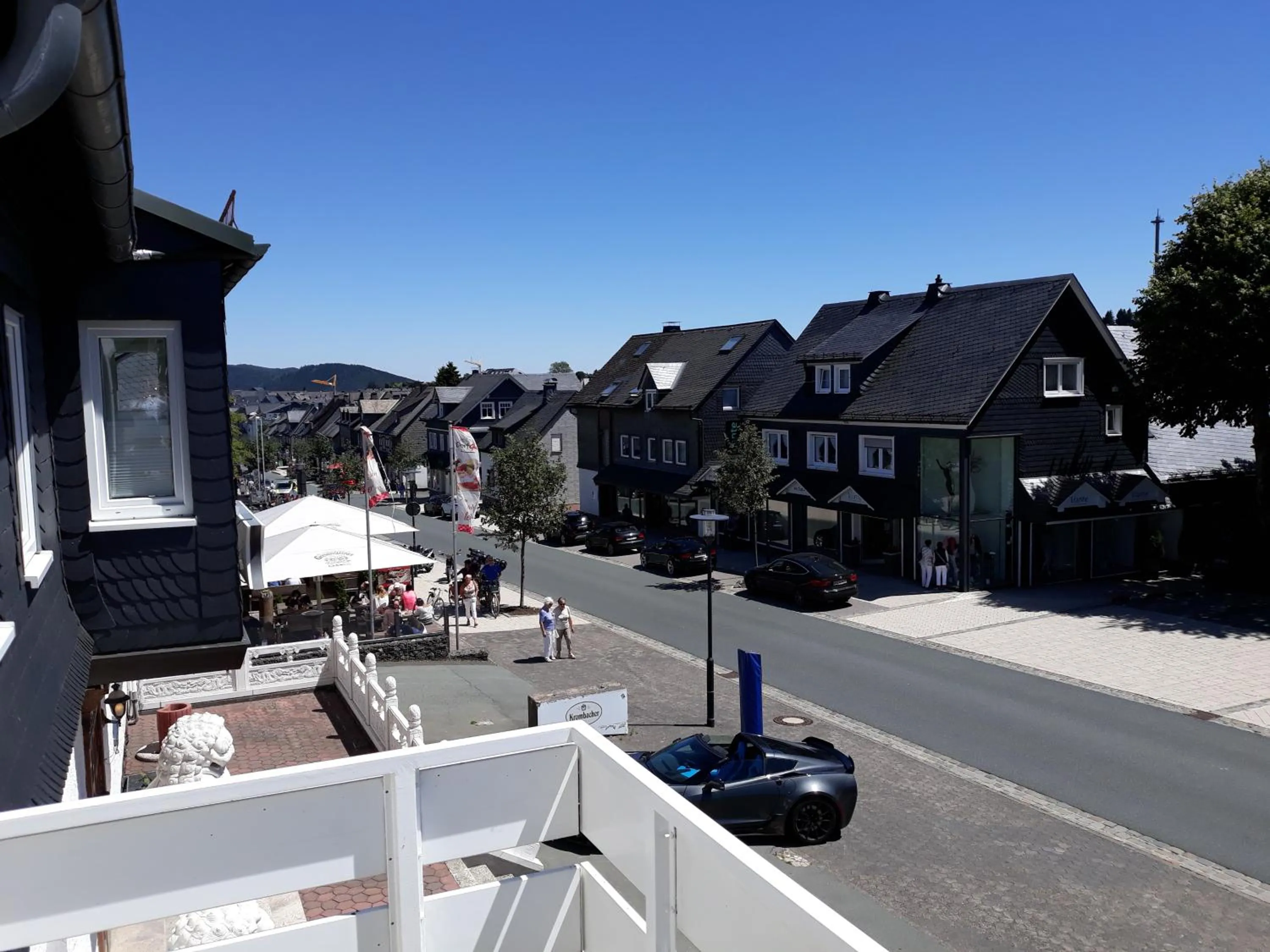 Balcony/Terrace in Die zwei Löwen Ferienwohnungen