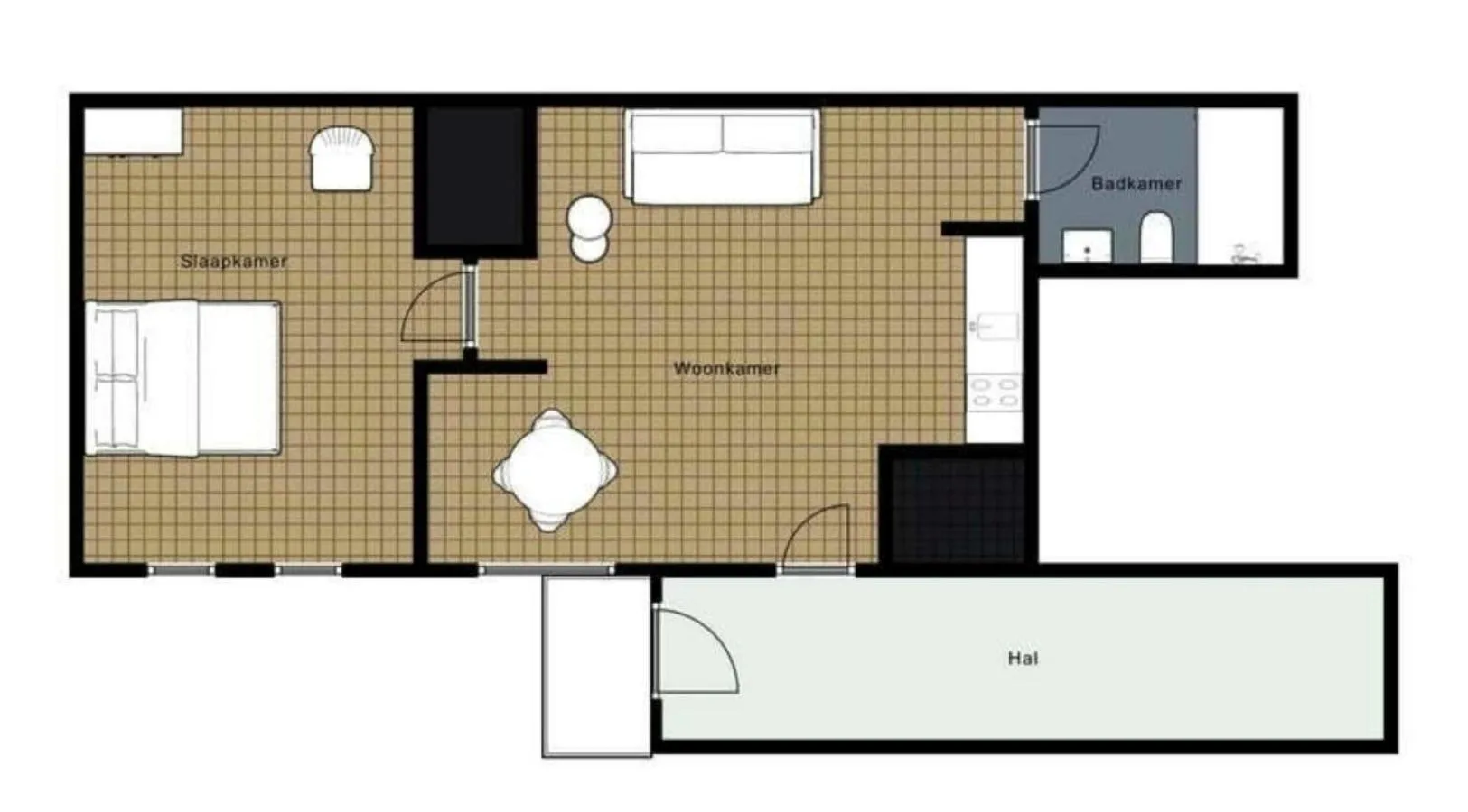 Floor plan in Die zwei Löwen Ferienwohnungen