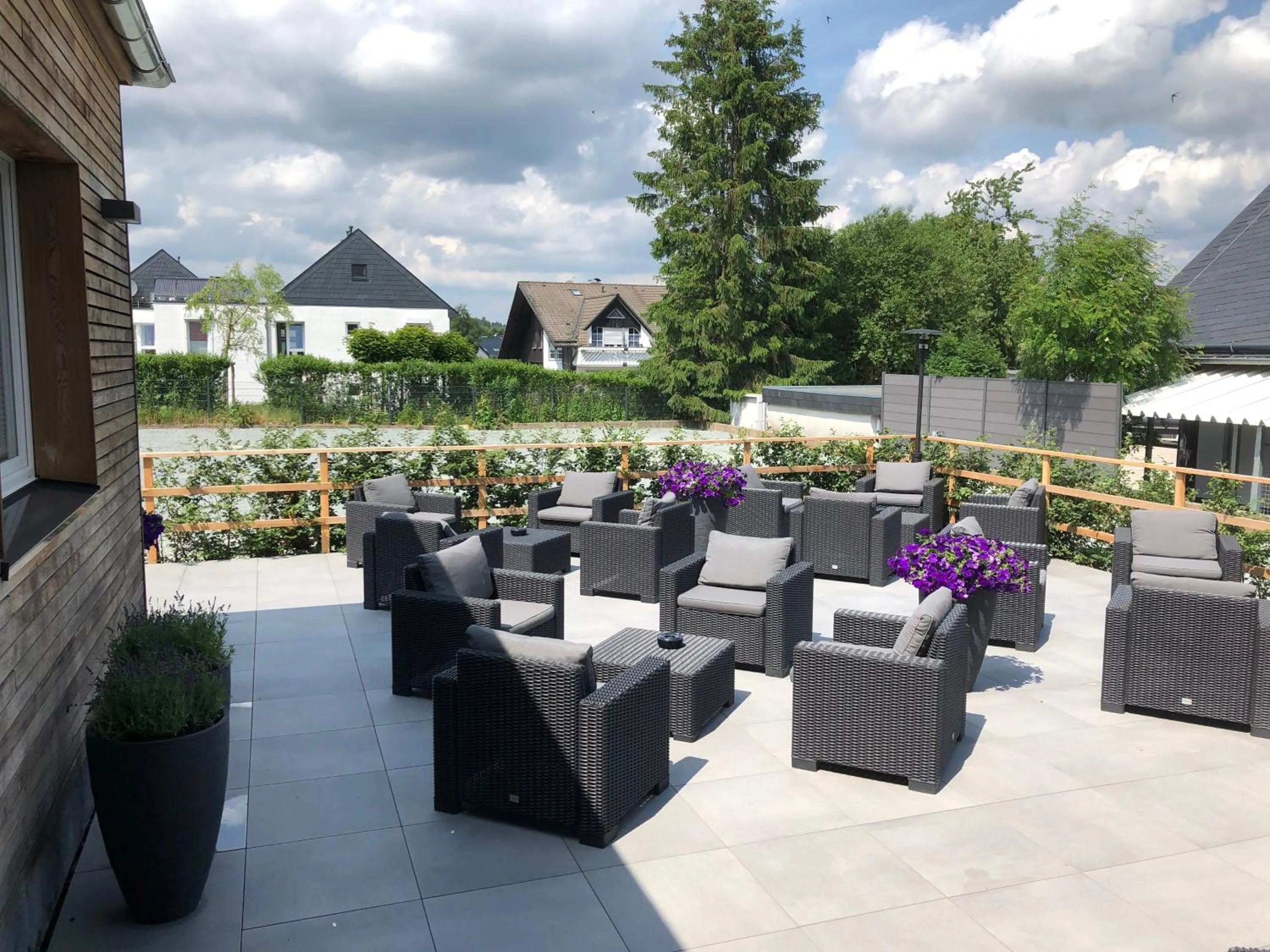 Balcony/Terrace in Die zwei Löwen Ferienwohnungen
