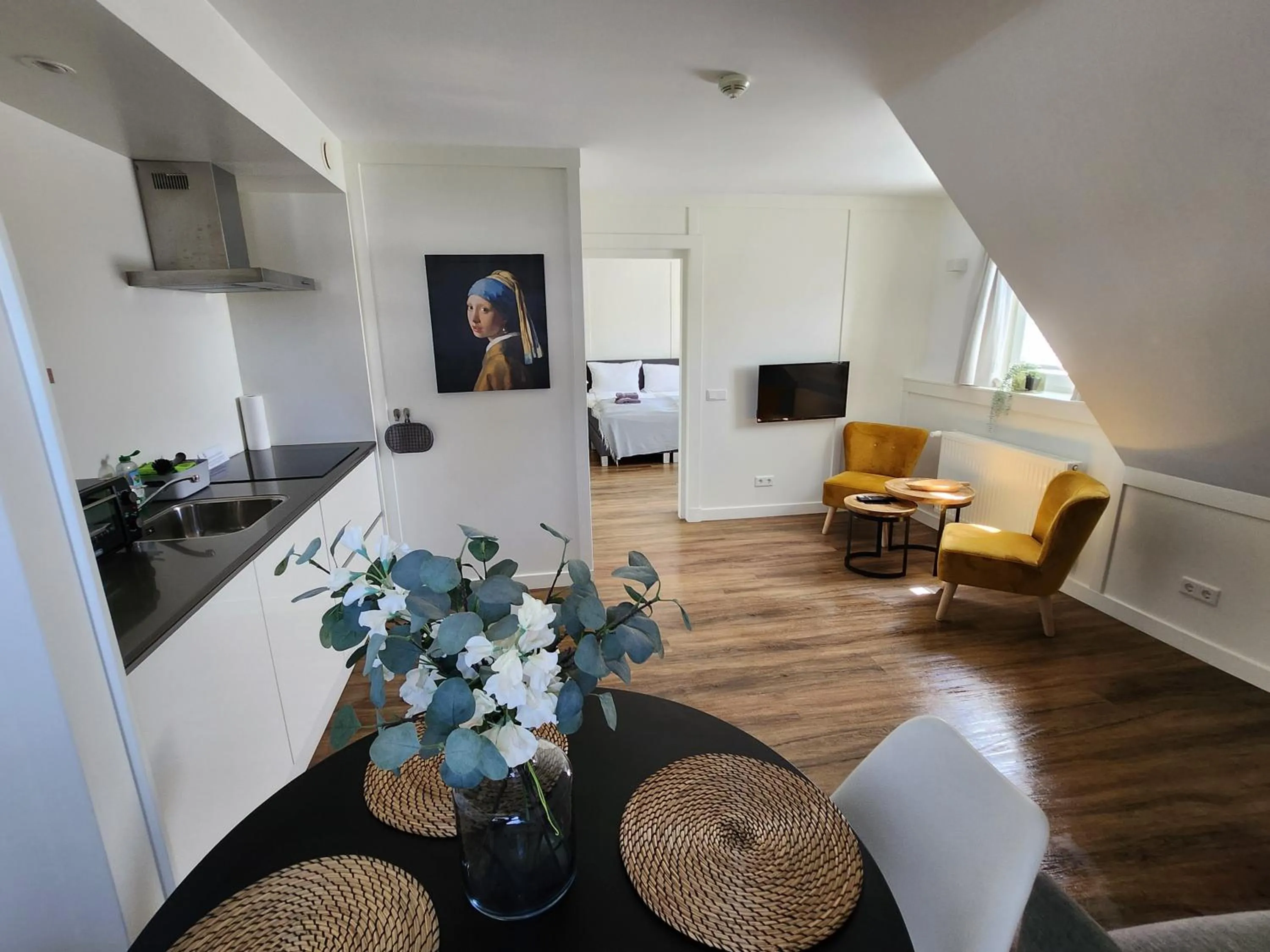 Living room in Die zwei Löwen Ferienwohnungen
