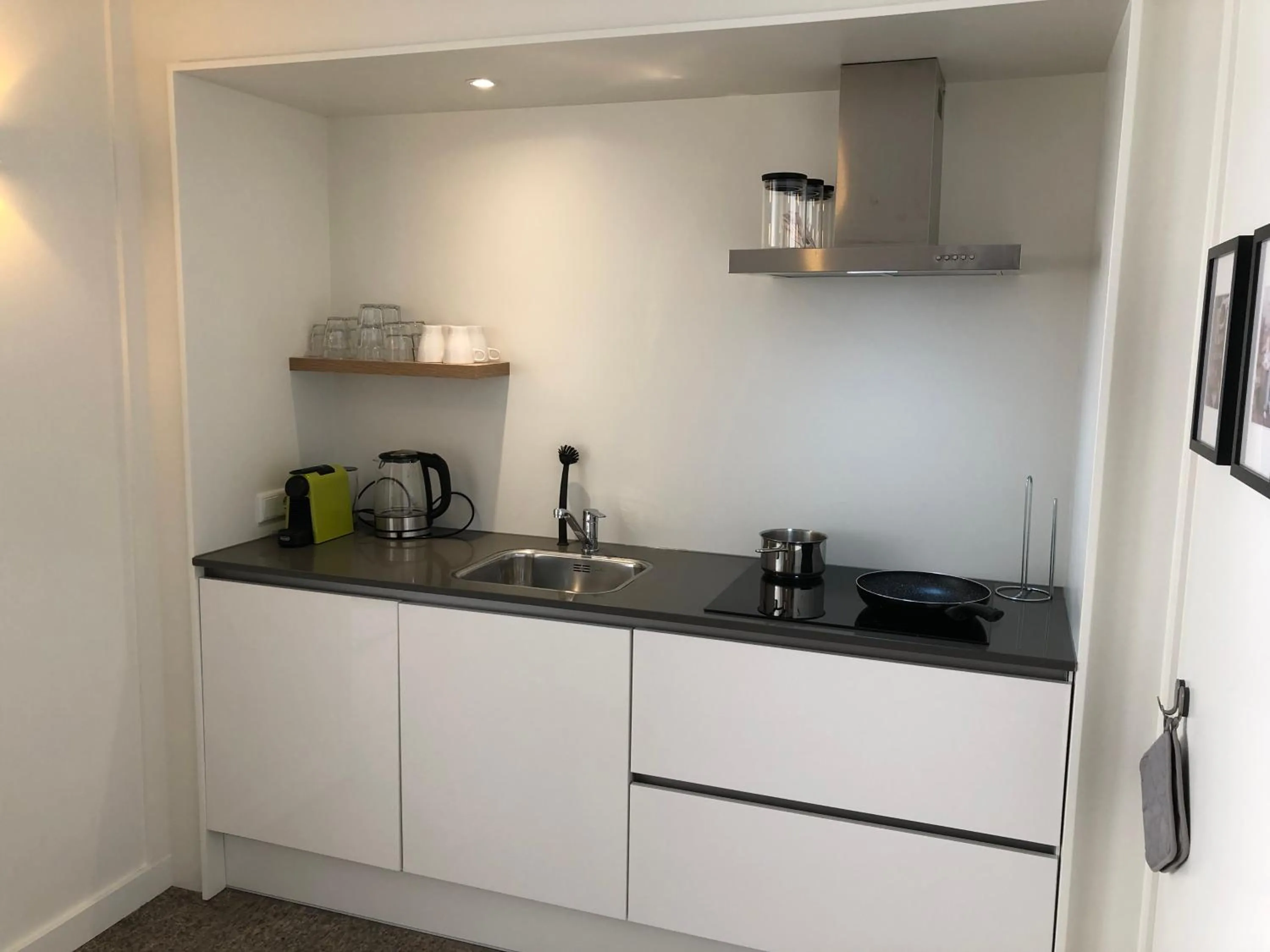 kitchen in Die zwei Löwen Ferienwohnungen