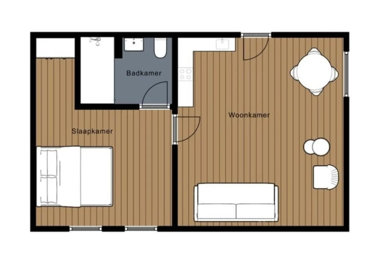 Floor plan in Die zwei Löwen Ferienwohnungen