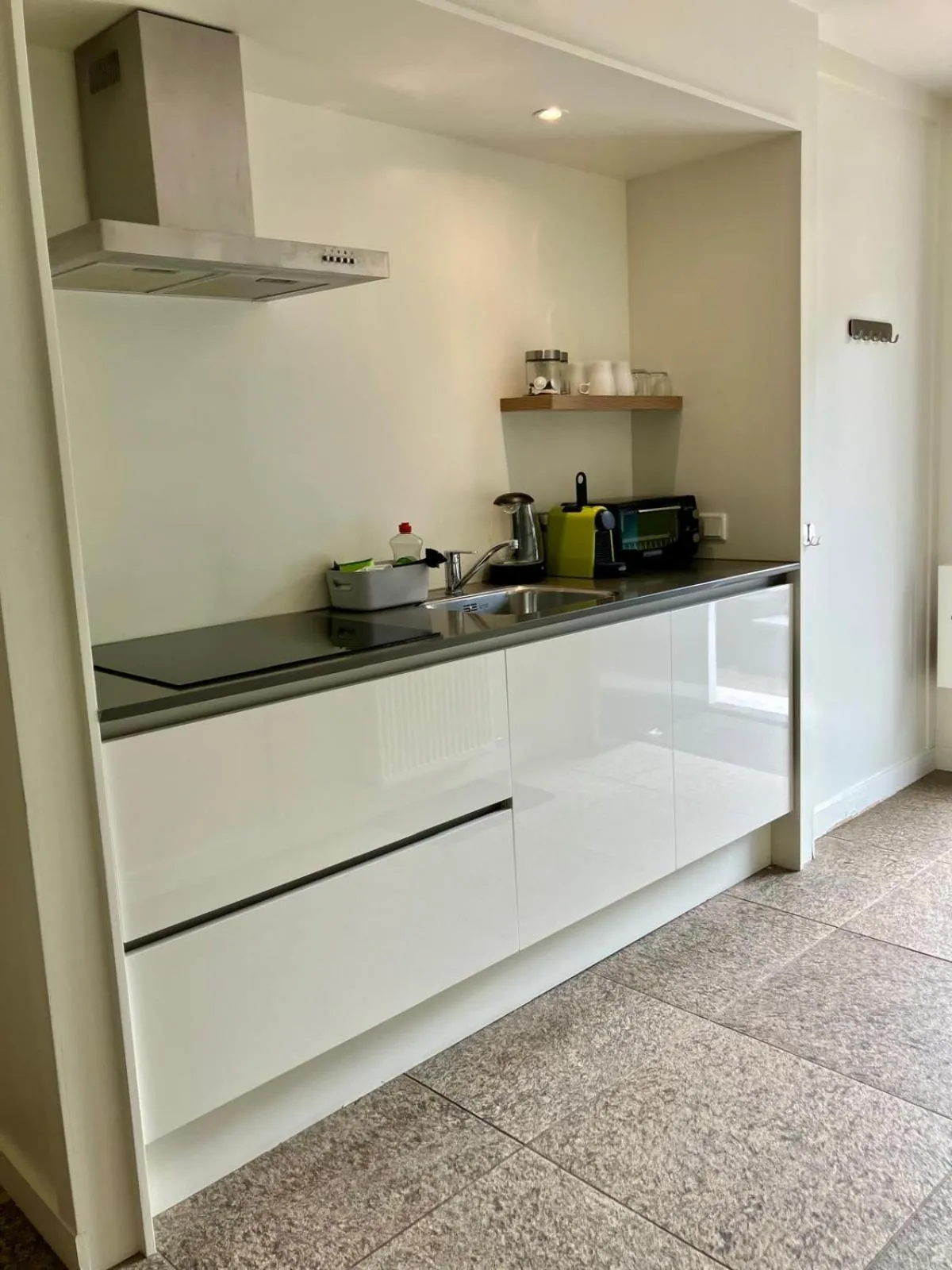 Kitchen or kitchenette in Die zwei Löwen Ferienwohnungen