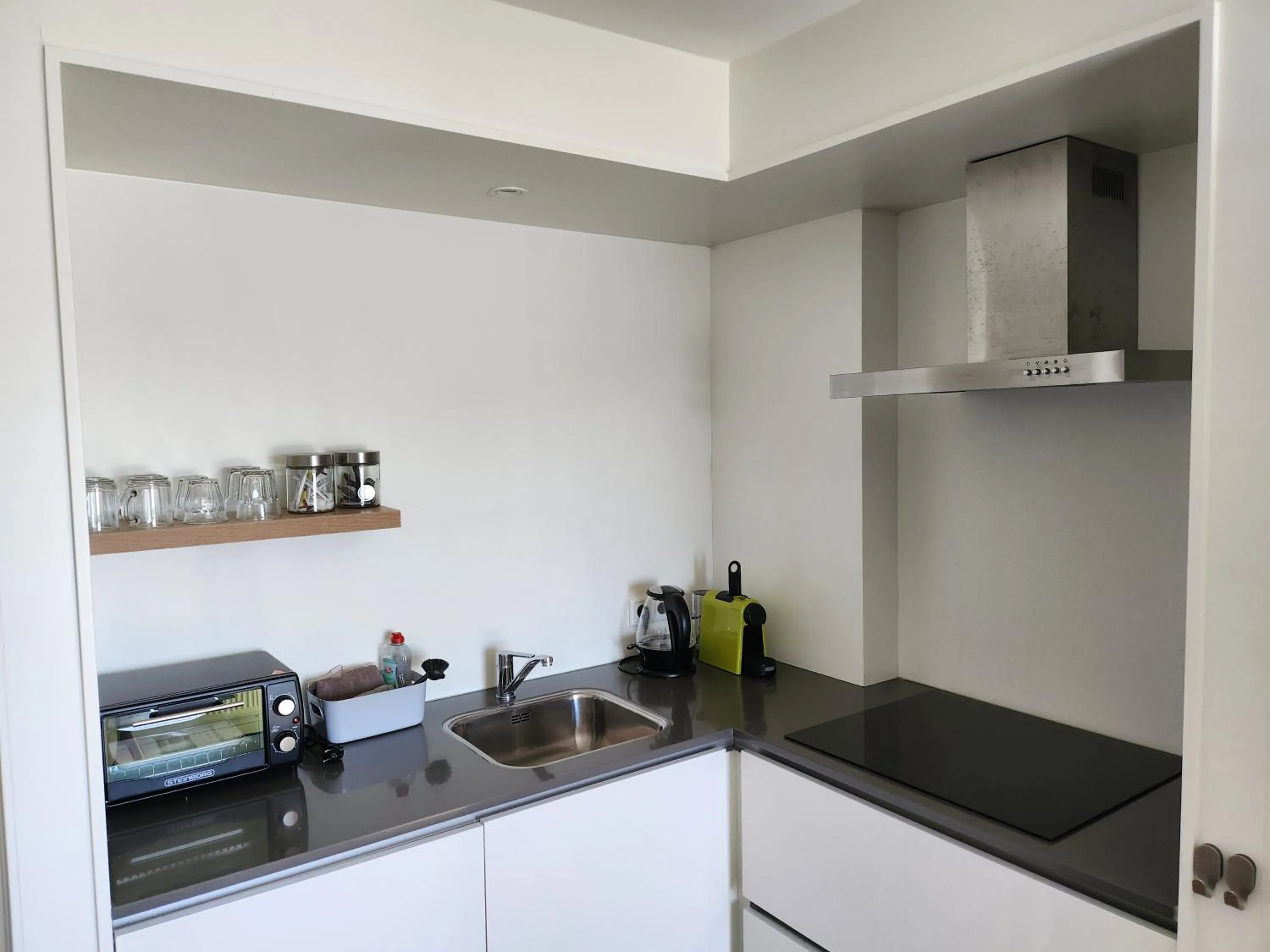 Kitchen or kitchenette in Die zwei Löwen Ferienwohnungen