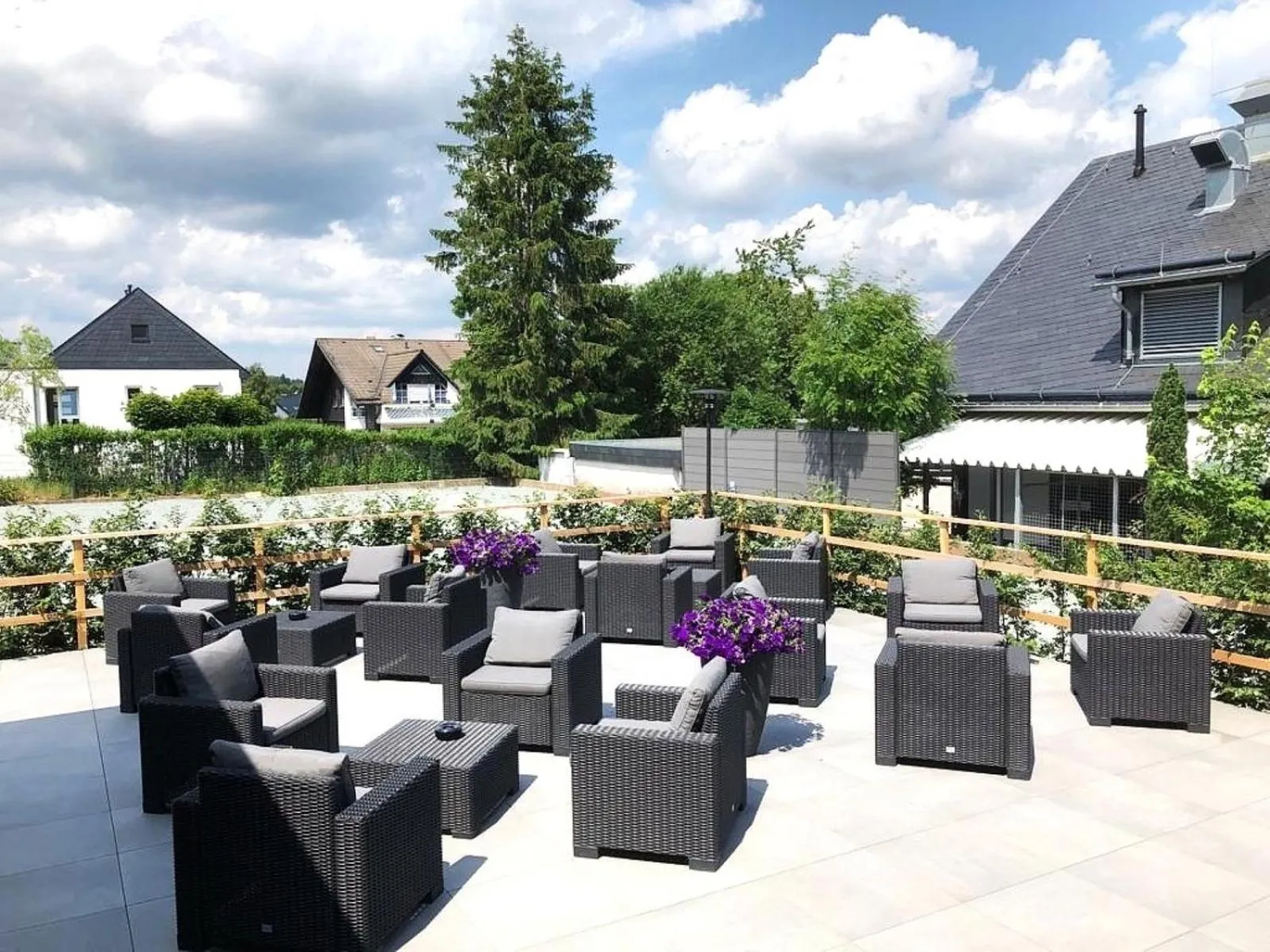 Balcony/Terrace in Die zwei Löwen Ferienwohnungen